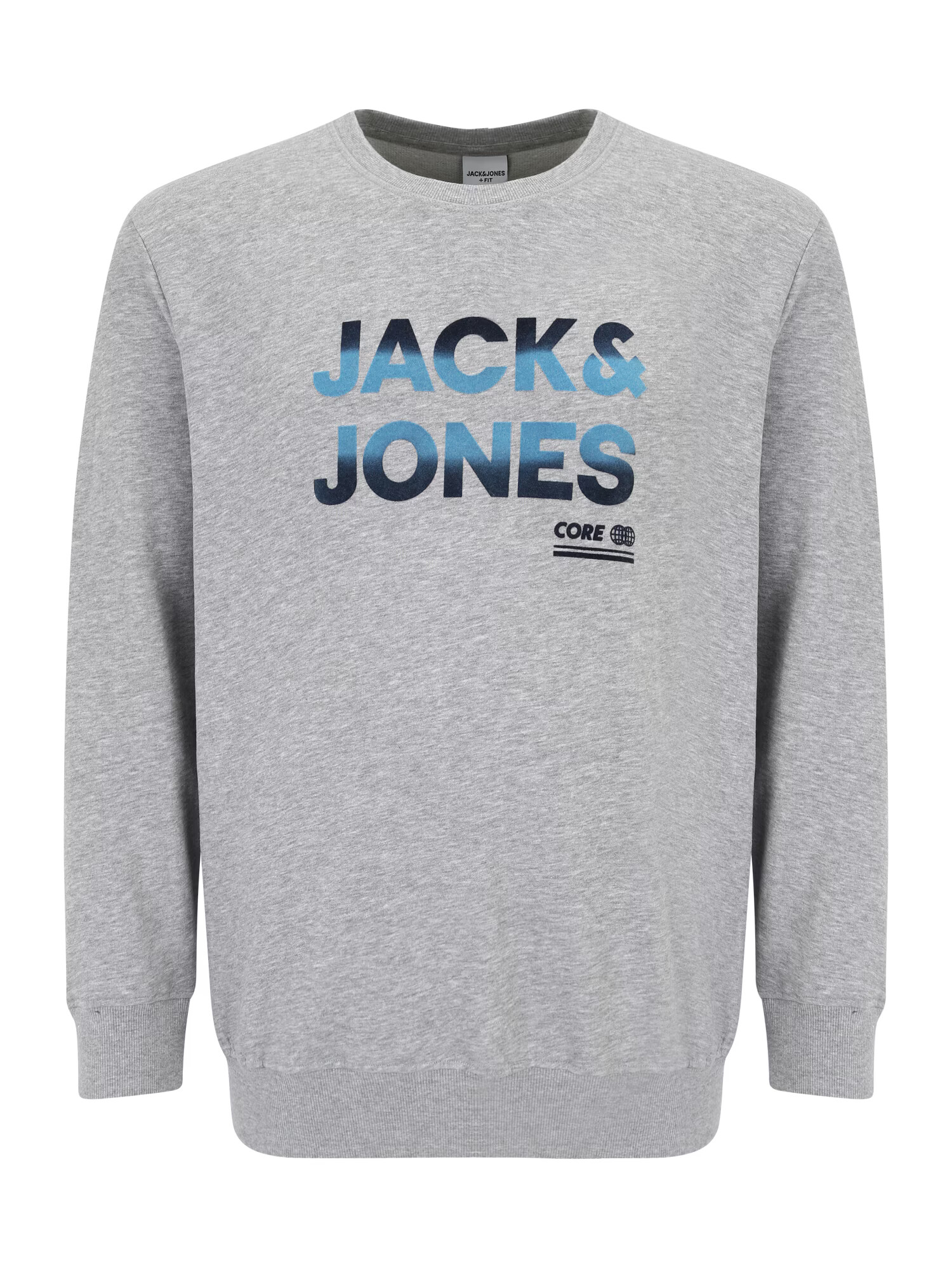 Jack & Jones Plus Μπλούζα φούτερ 'COSETH' μπλε νύχτας / μπλε ουρανού / γκρι μελανζέ - Pepit.gr