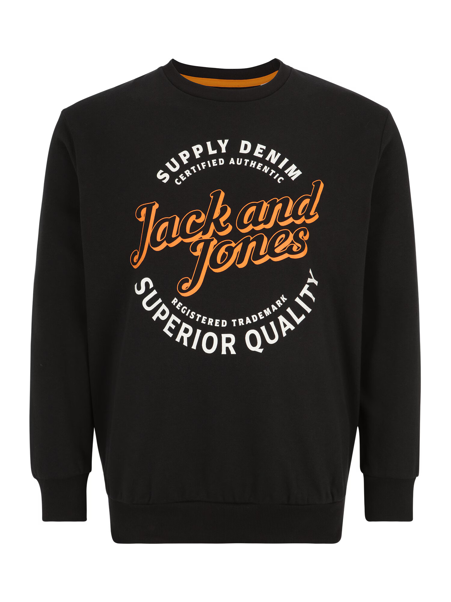 Jack & Jones Plus Μπλούζα φούτερ 'MIKK' μαύρο - Pepit.gr