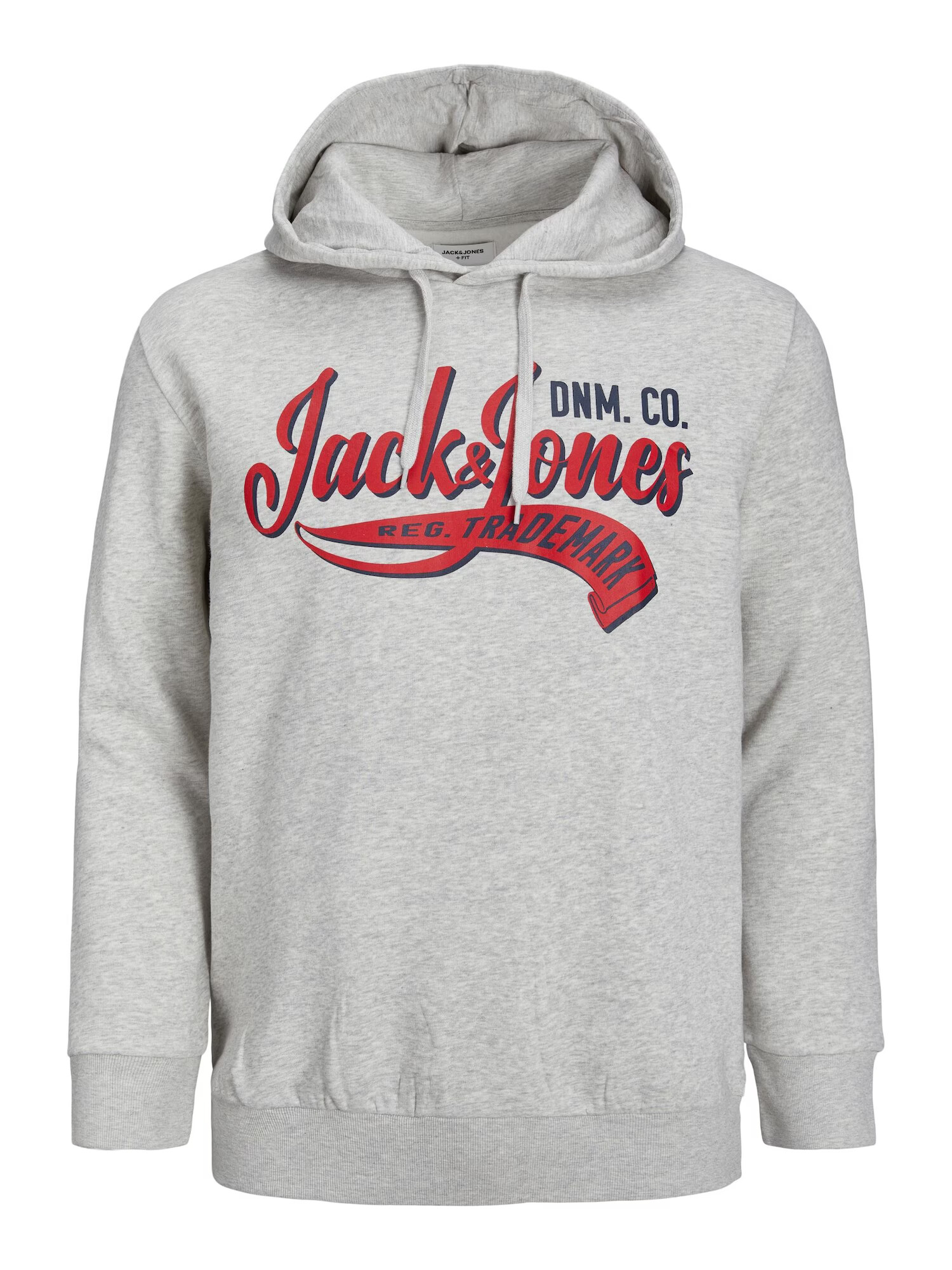 Jack & Jones Plus Μπλούζα φούτερ σκούρο μπλε / γκρι μελανζέ / κόκκινο - Pepit.gr