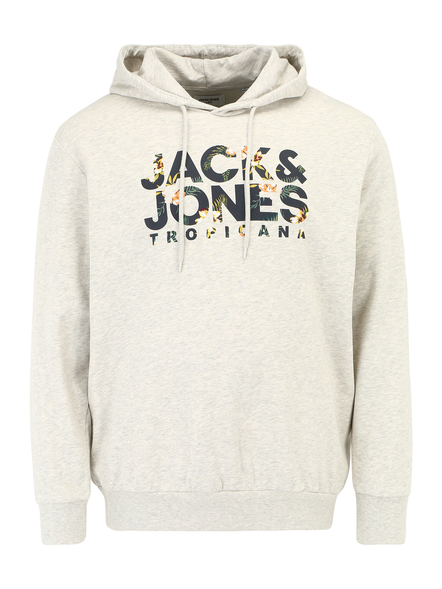 Jack & Jones Plus Μπλούζα φούτερ σκούρο μπλε / πράσινο / πορτοκαλί / λευκό μελανζέ - Pepit.gr