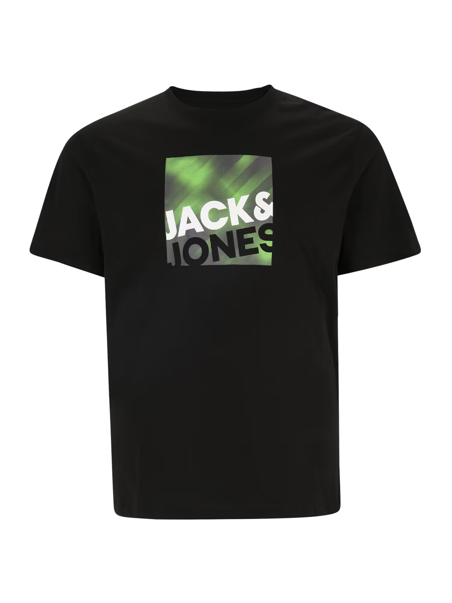 Jack & Jones Plus Μπλουζάκι ανοικτό πράσινο / μαύρο / λευκό - Pepit.gr