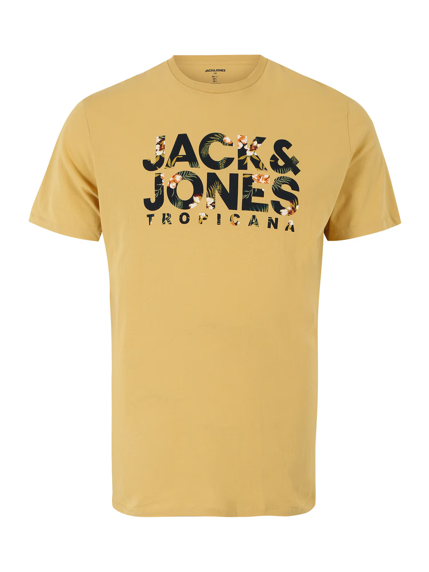 Jack & Jones Plus Μπλουζάκι 'BECS' μουσταρδί / πορτοκαλί / μαύρο / λευκό - Pepit.gr