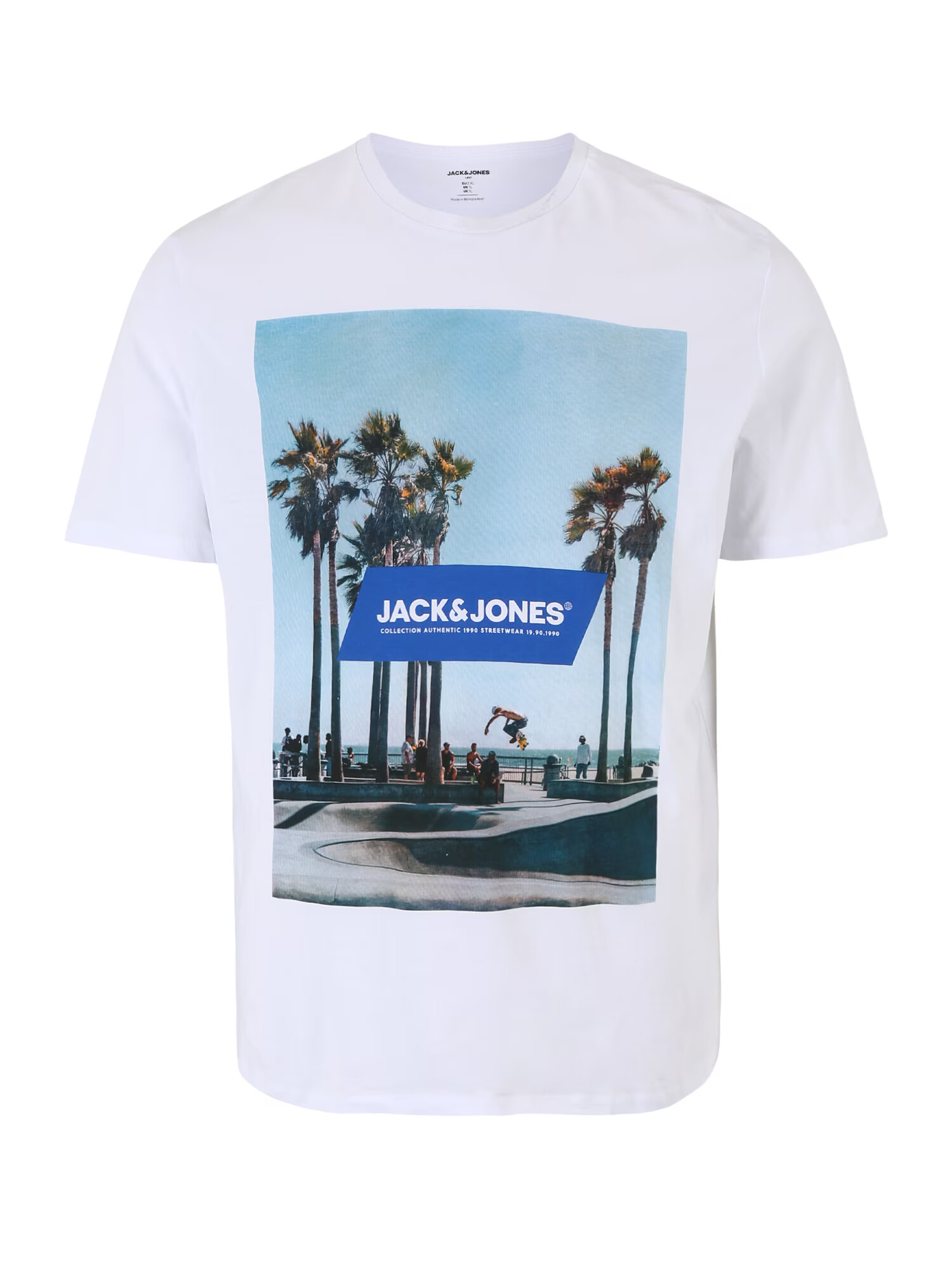 Jack & Jones Plus Μπλουζάκι 'GEM' μπλε ρουά / γαλάζιο / πράσινο / λευκό - Pepit.gr