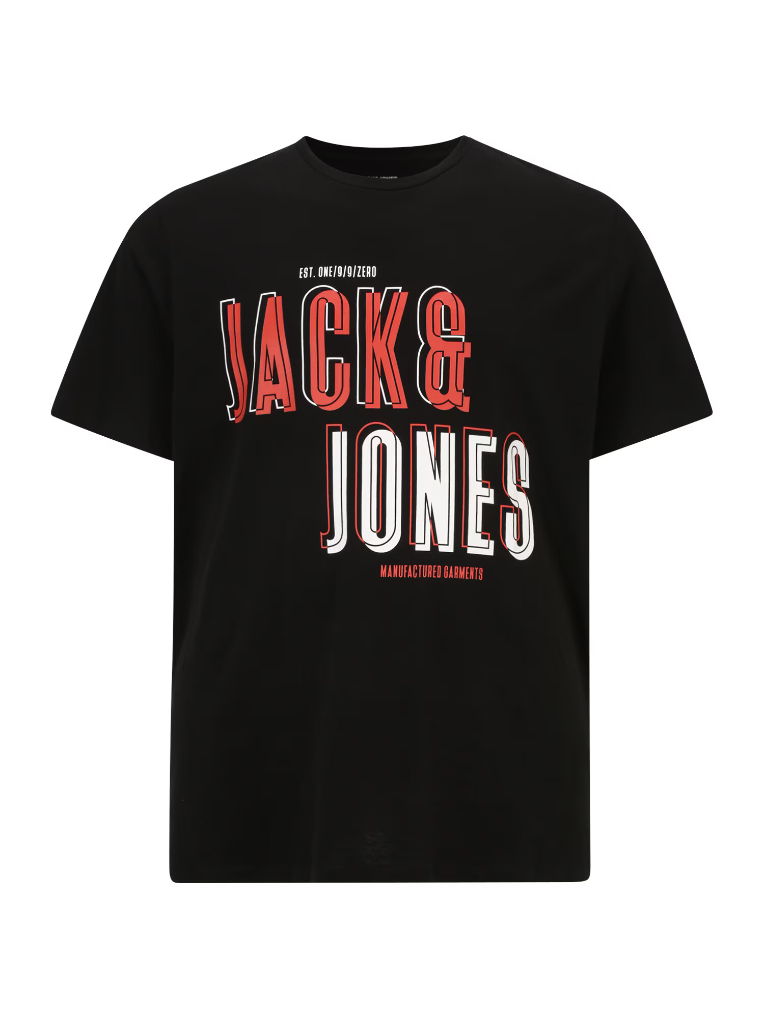 Jack & Jones Plus Μπλουζάκι κόκκινο / μαύρο / λευκό - Pepit.gr