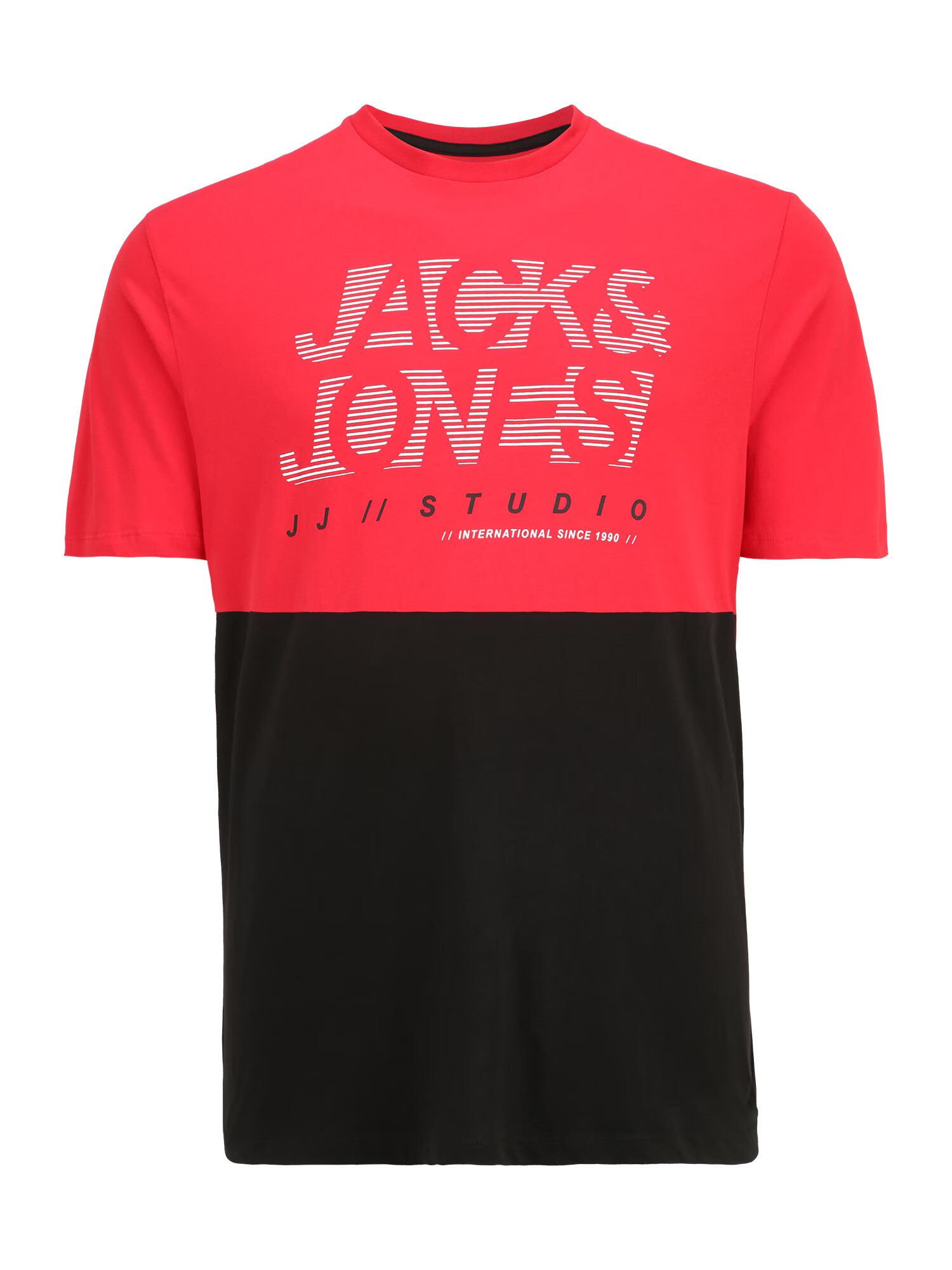 Jack & Jones Plus Μπλουζάκι 'MARCO' κόκκινο / μαύρο / λευκό - Pepit.gr