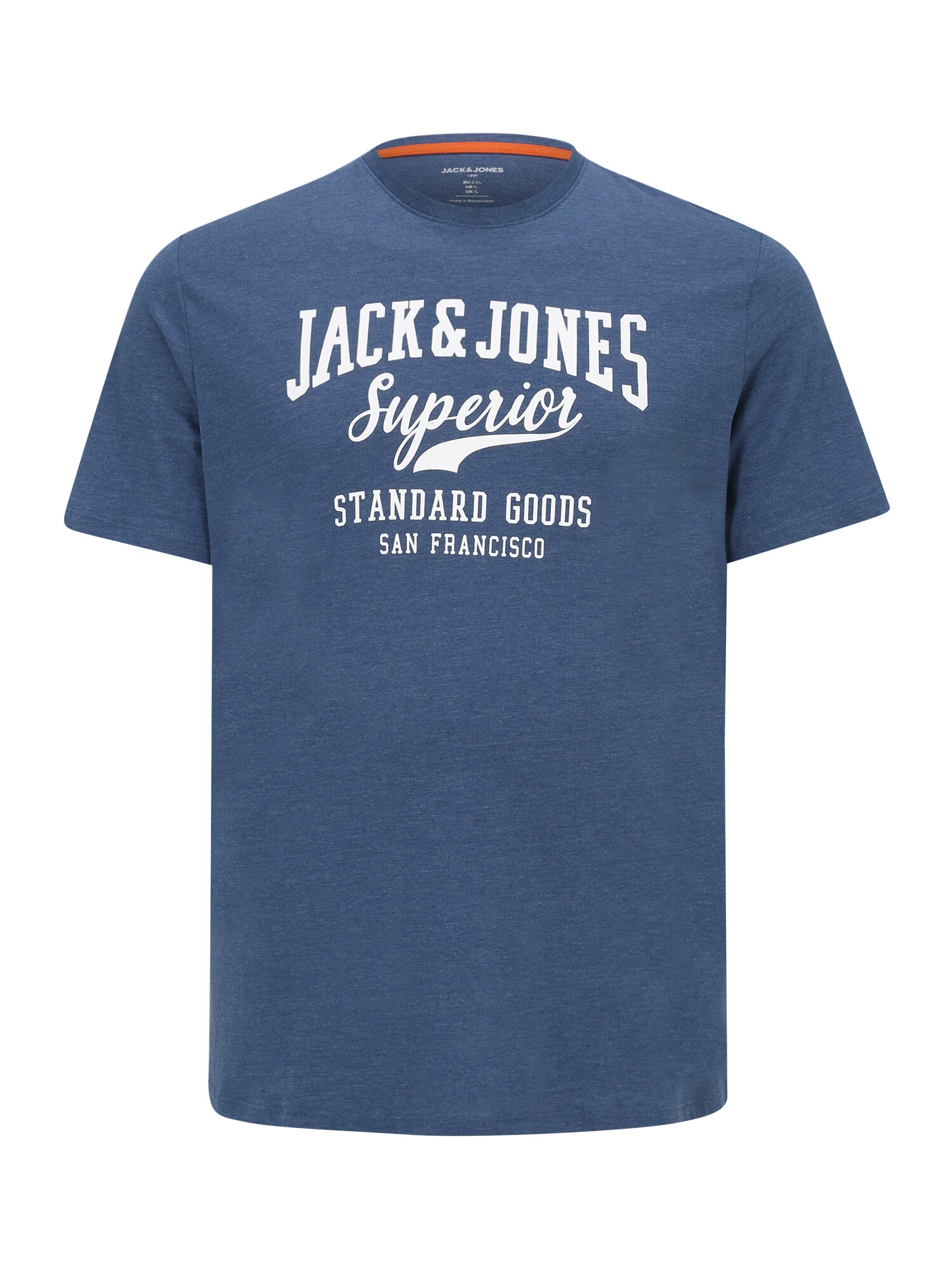 Jack & Jones Plus Μπλουζάκι μπλε περιστεριού / λευκό - Pepit.gr