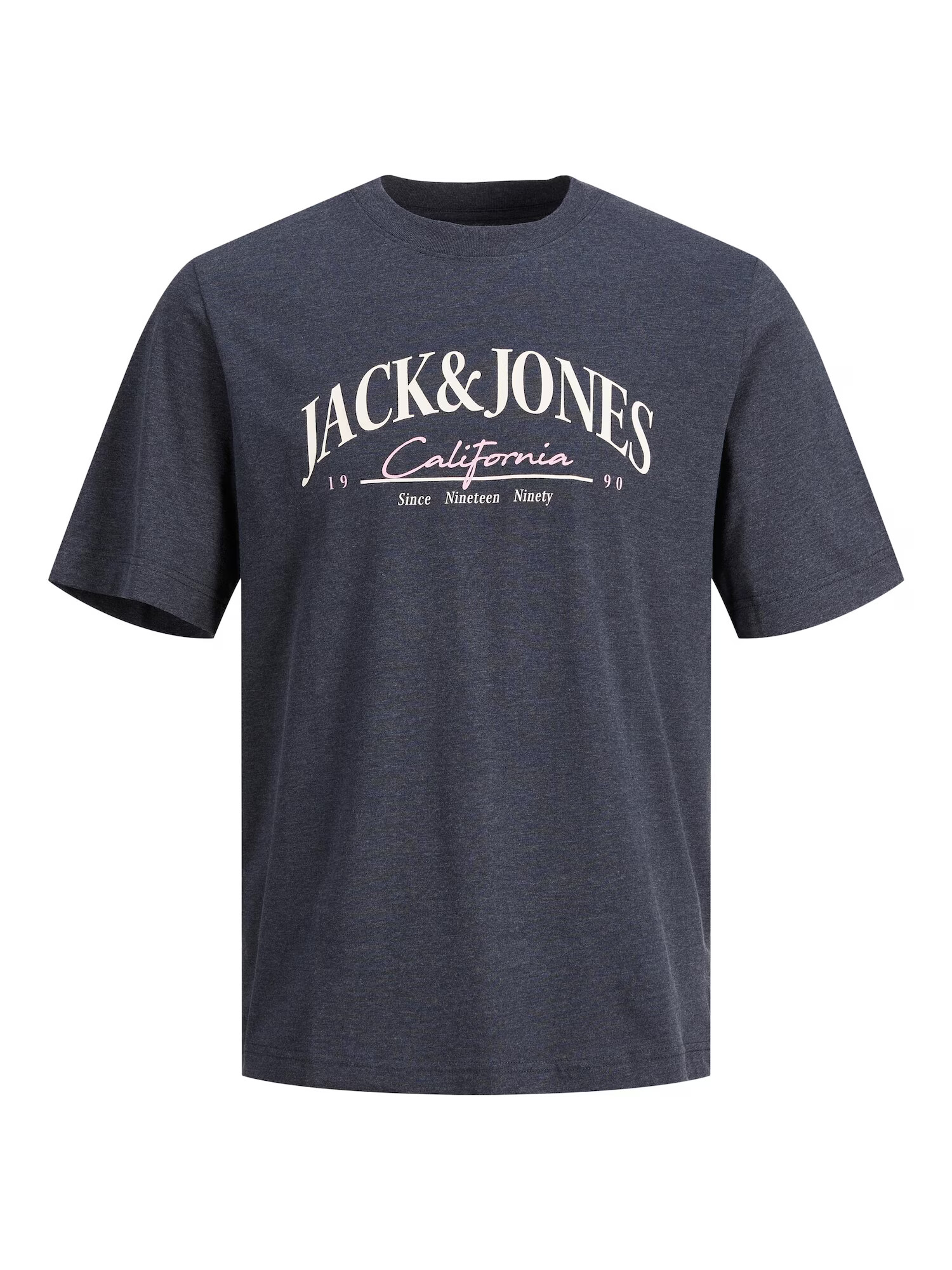 Jack & Jones Plus Μπλουζάκι 'Palma' μπλε νύχτας / ρόδινο / λευκό - Pepit.gr