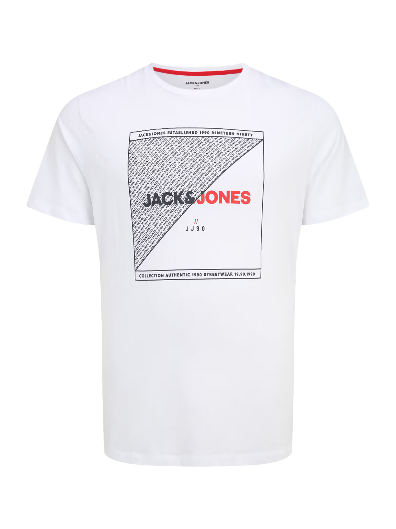 Jack & Jones Plus Μπλουζάκι 'RALF' κόκκινο / μαύρο / λευκό - Pepit.gr