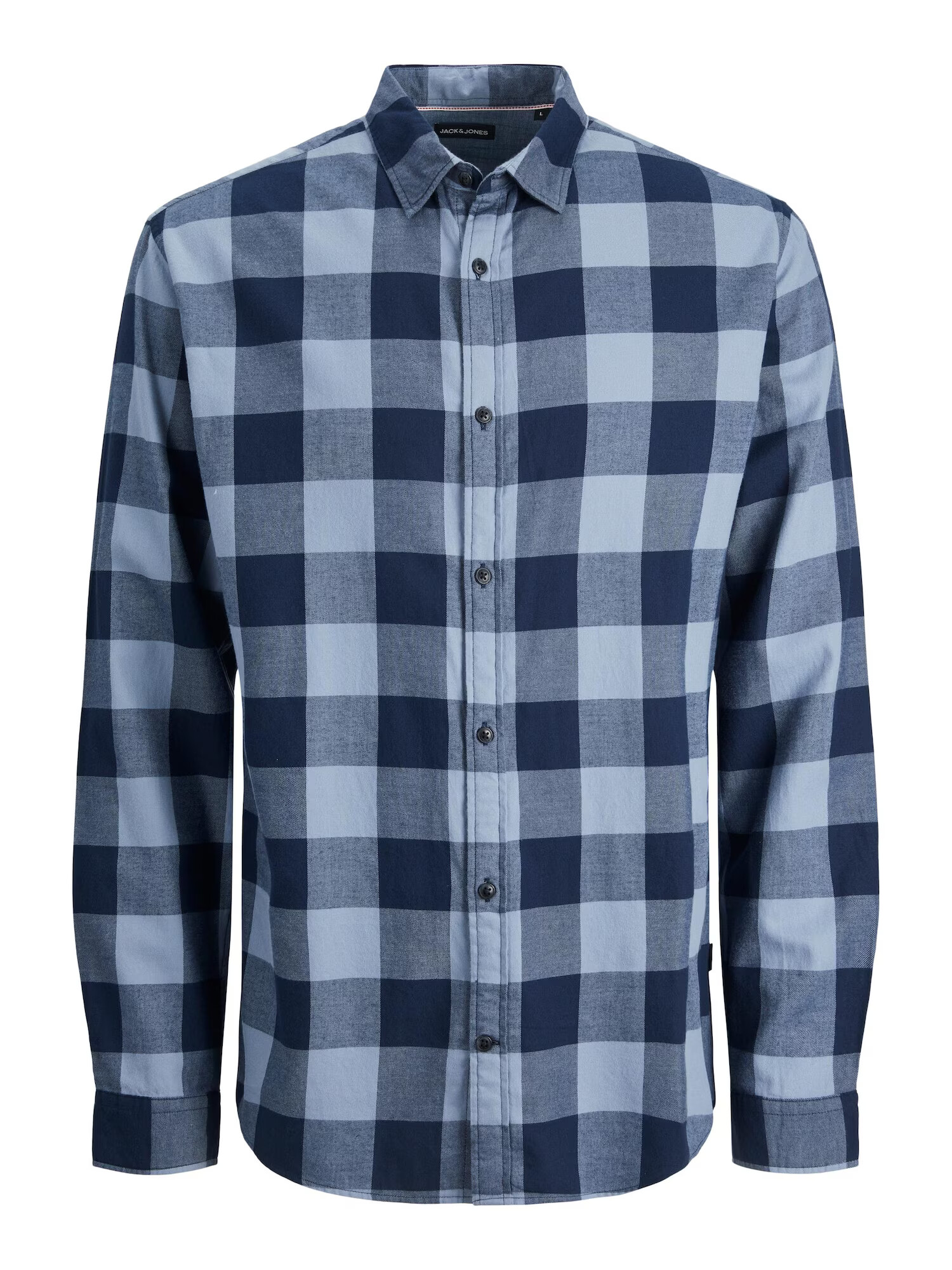 Jack & Jones Plus Πουκάμισο 'Gingham' μπλε περιστεριού / σκούρο μπλε - Pepit.gr