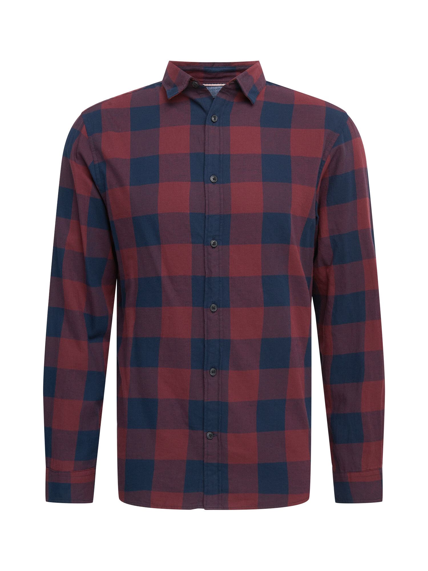 JACK & JONES Πουκάμισο 'Gingham' σκούρο μπλε / κόκκινο κρασί - Pepit.gr