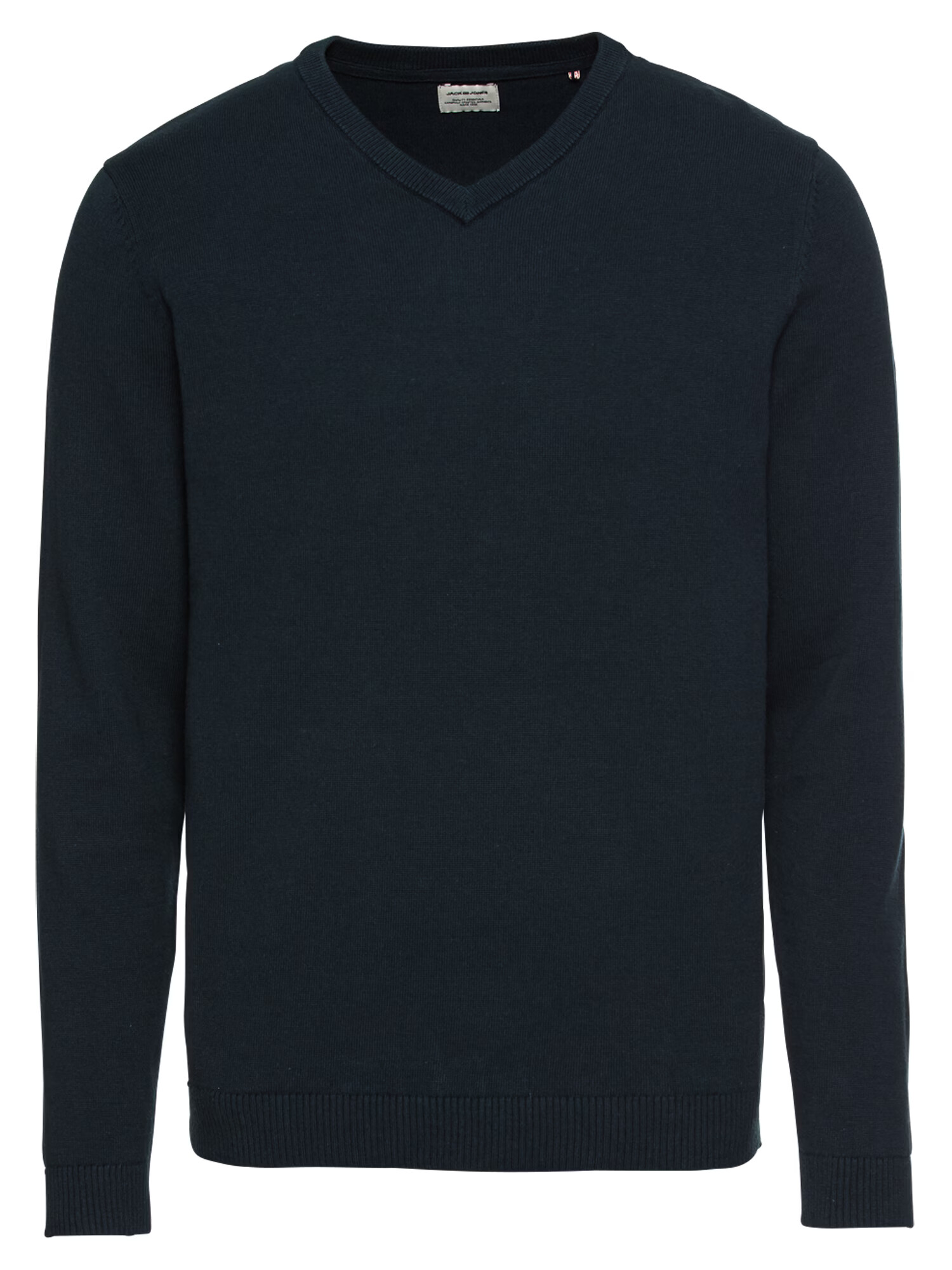 JACK & JONES Πουλόβερ 'JJEBASIC KNIT V-NECK' μπλε νύχτας - Pepit.gr