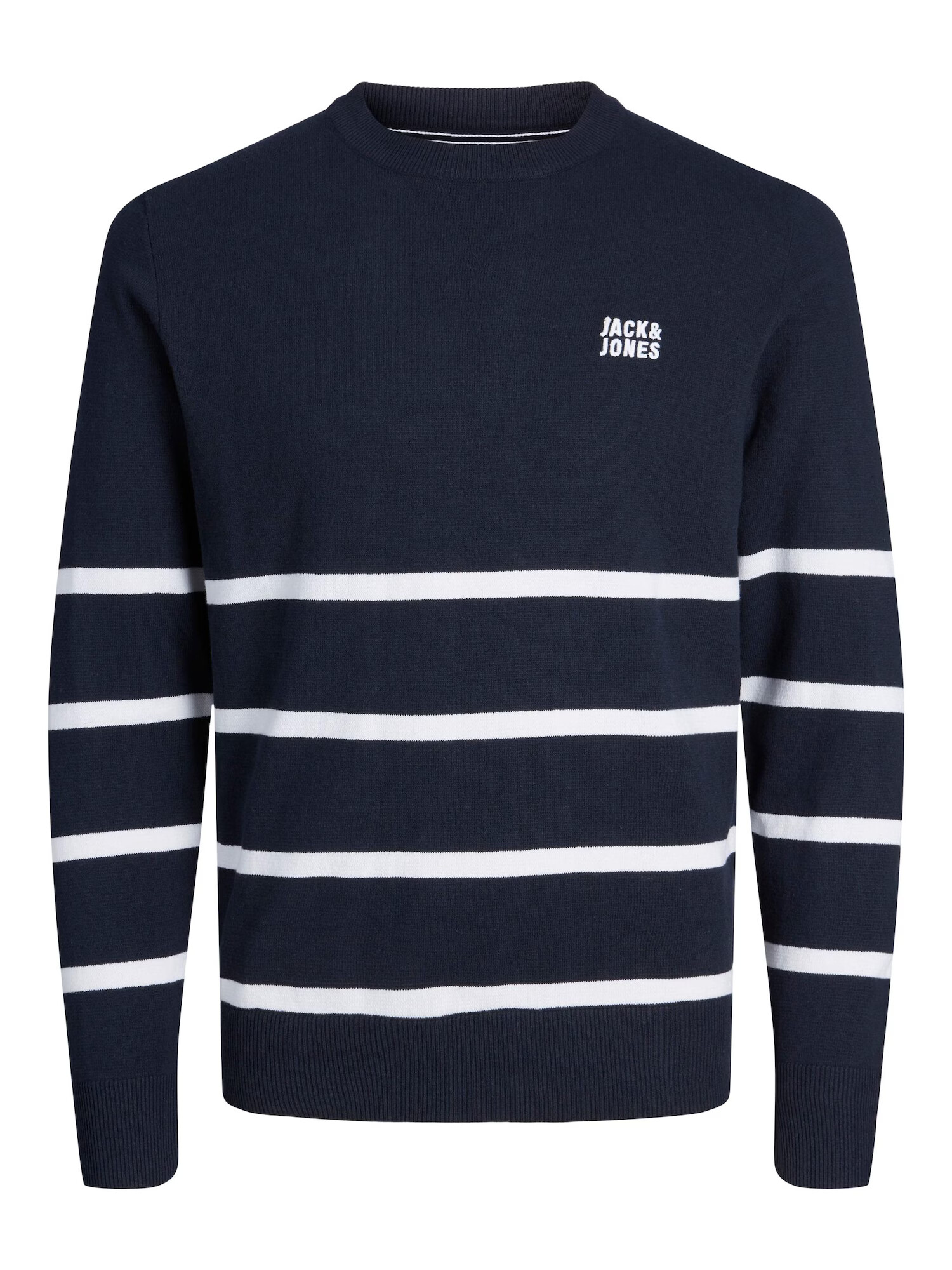 JACK & JONES Πουλόβερ ναυτικό μπλε / λευκό - Pepit.gr