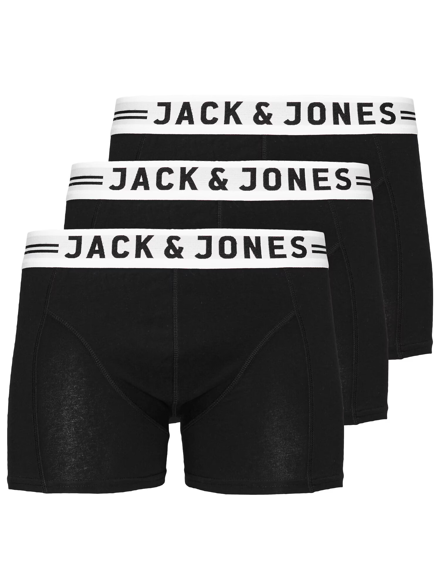 JACK & JONES Σλιπ μαύρο / λευκό - Pepit.gr