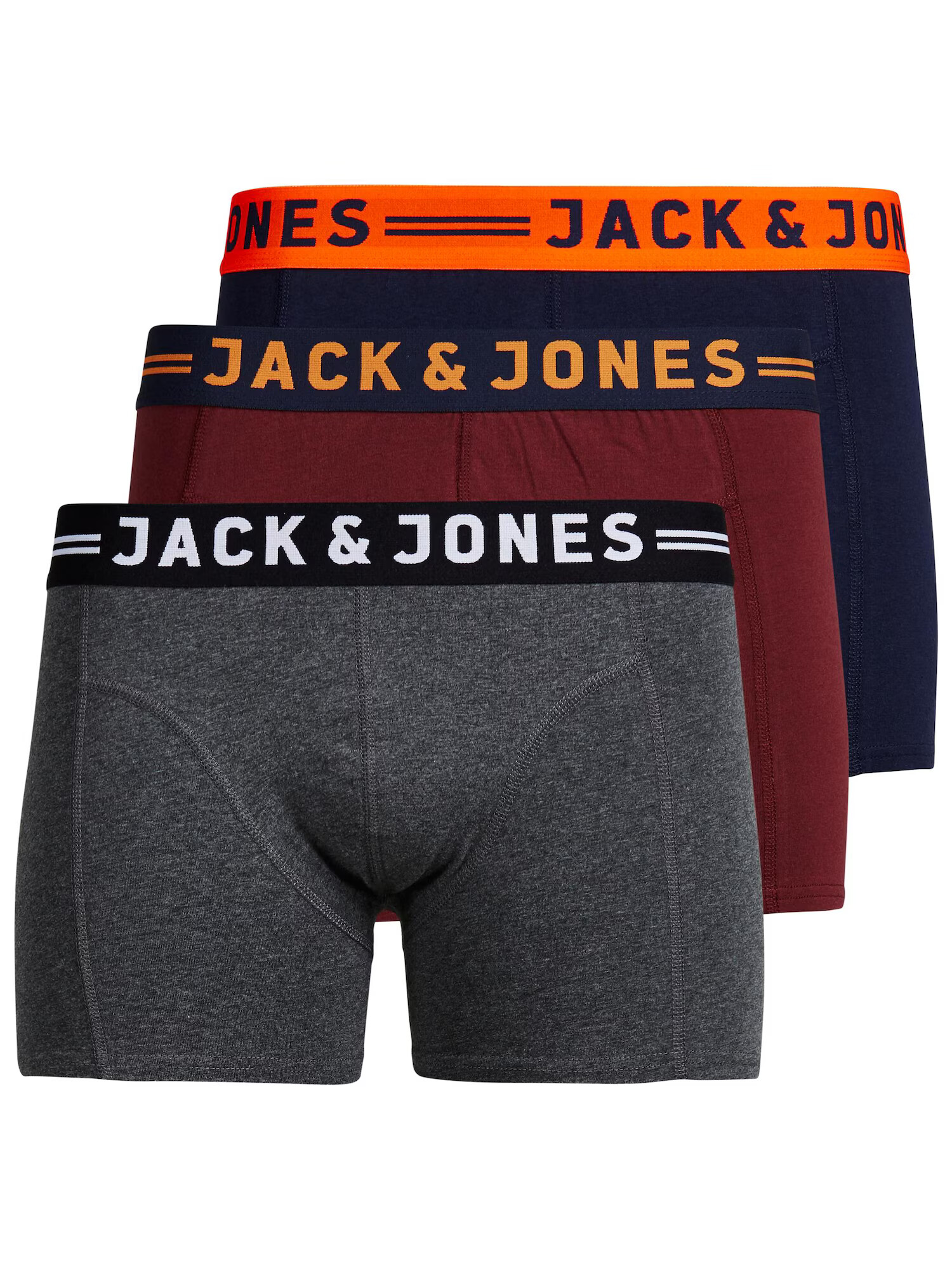 JACK & JONES Σλιπ ναυτικό μπλε / γκρι μελανζέ / πορτοκαλί / σκούρο κόκκινο / μαύρο / λευκό - Pepit.gr