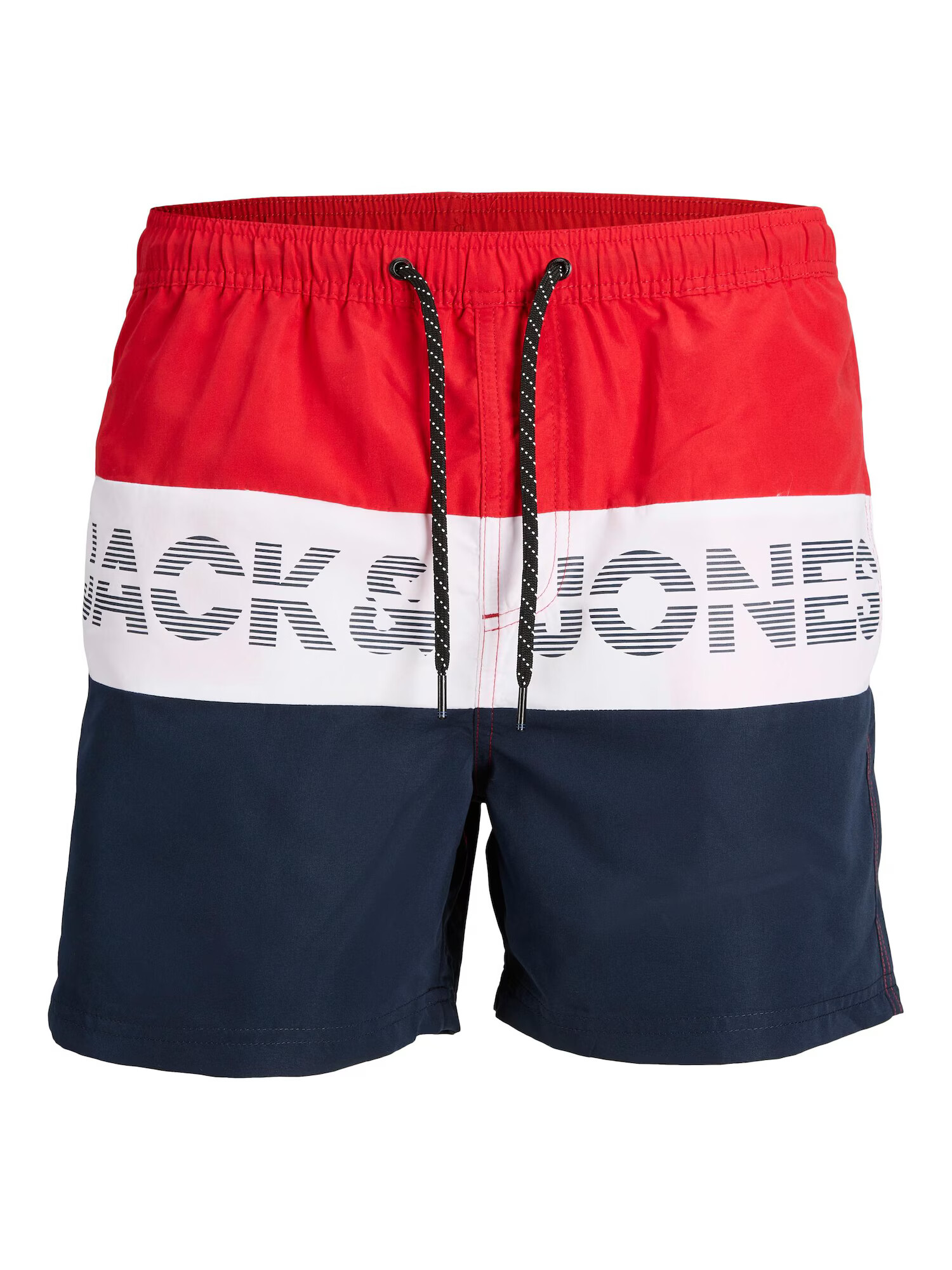 JACK & JONES Σορτσάκι-μαγιό ναυτικό μπλε / κόκκινο / offwhite - Pepit.gr