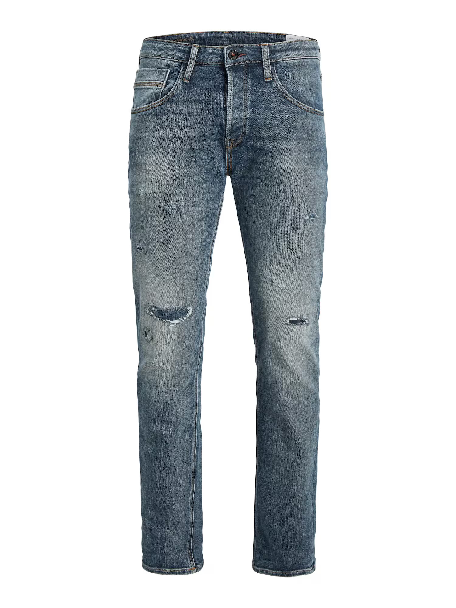 JACK & JONES Τζιν 'Mike Wood' μπλε περιστεριού - Pepit.gr