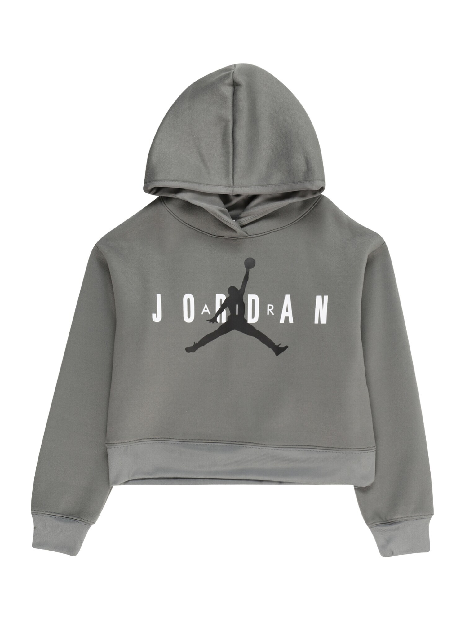 Jordan Μπλούζα φούτερ 'JUMPMAN' γκρι / μαύρο / λευκό - Pepit.gr