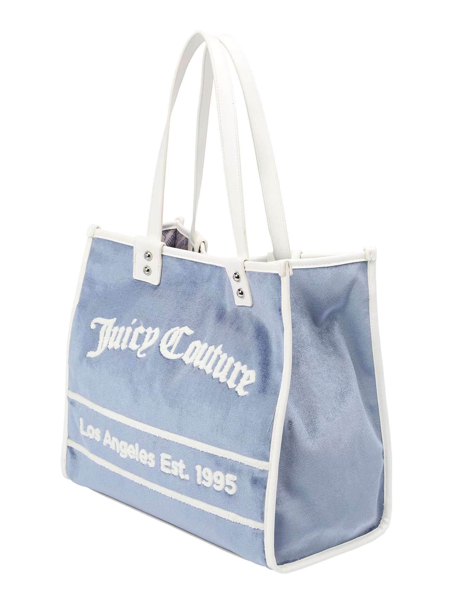 Juicy Couture Μεγάλη τσάντα 'Rosmarie' μπλε φιμέ / ασημί / λευκό - Pepit.gr