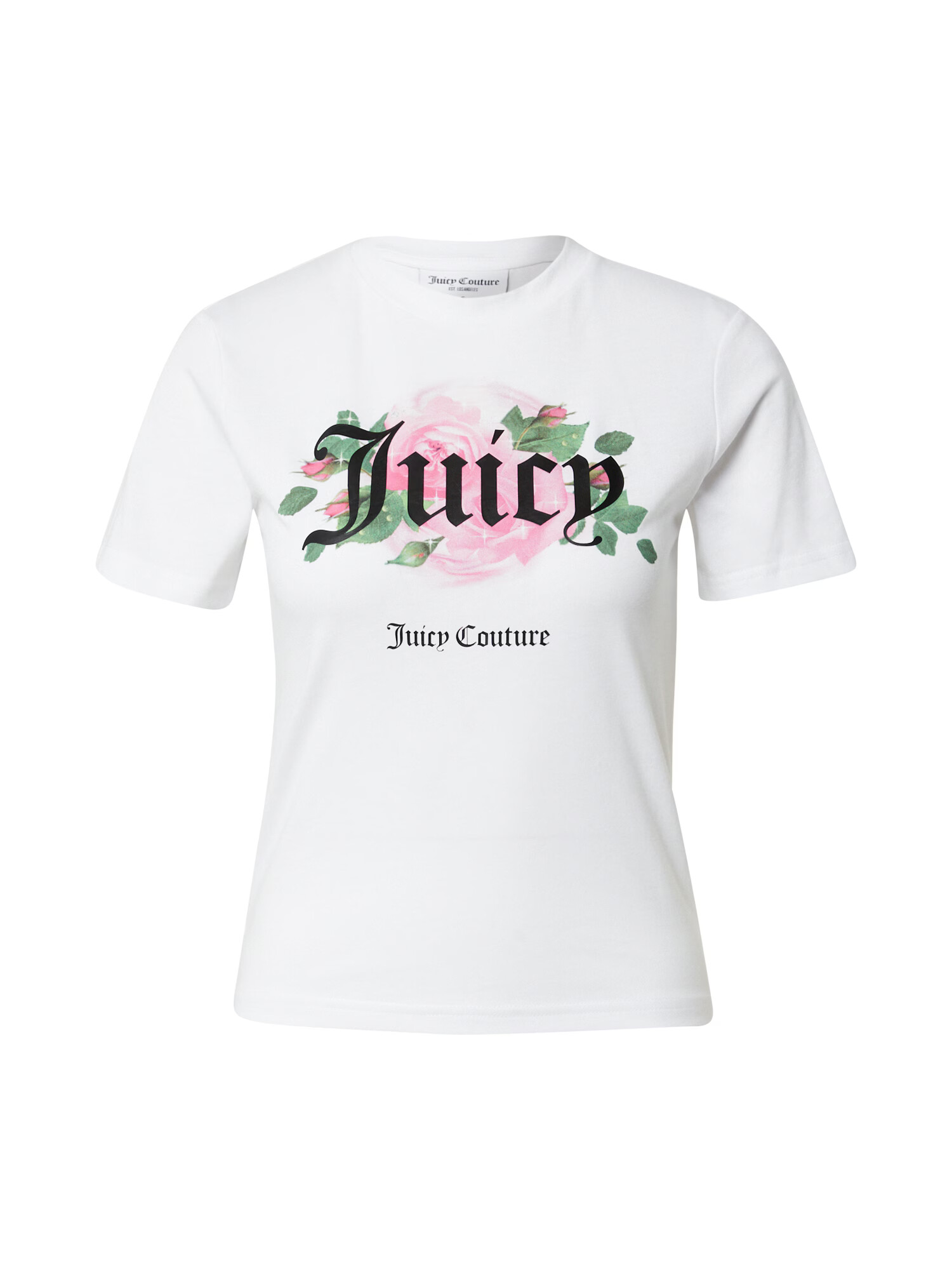 Juicy Couture Μπλουζάκι 'HYSTERIS' πράσινο / ρόδινο / μαύρο / λευκό - Pepit.gr