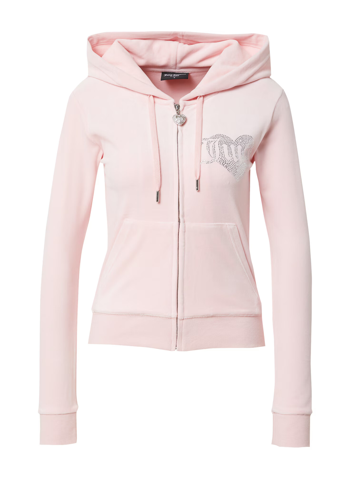 Juicy Couture Ζακέτα φούτερ 'ROBERTSON' ρόδινο / διαφανές - Pepit.gr