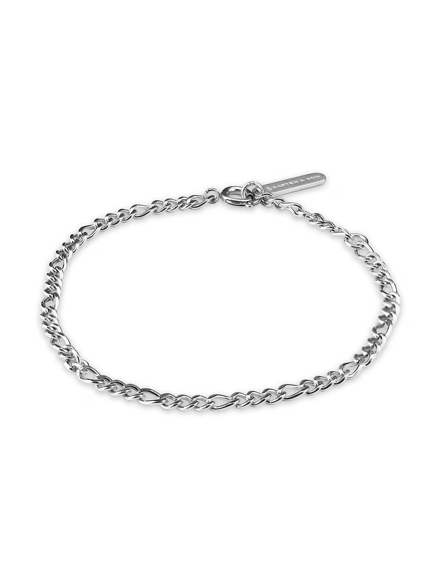 Kapten & Son Βραχιόλι 'Bracelet Delicate Silver' ασημί - Pepit.gr