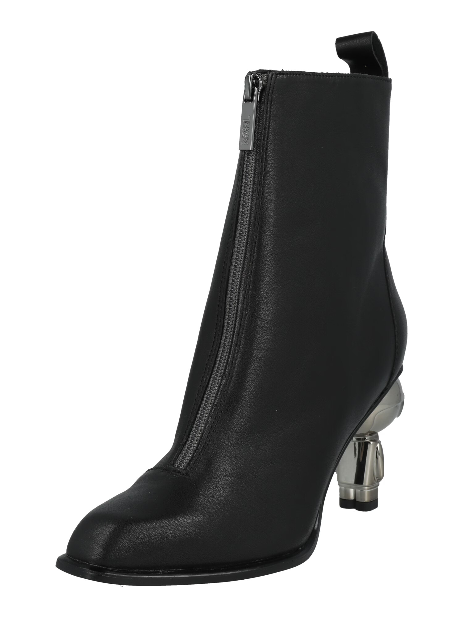 Karl Lagerfeld Ankle boots ασημόγκριζο / μαύρο - Pepit.gr