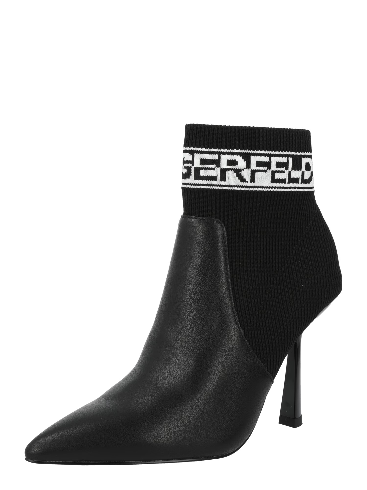 Karl Lagerfeld Ankle boots 'PANDARA' μαύρο / λευκό - Pepit.gr