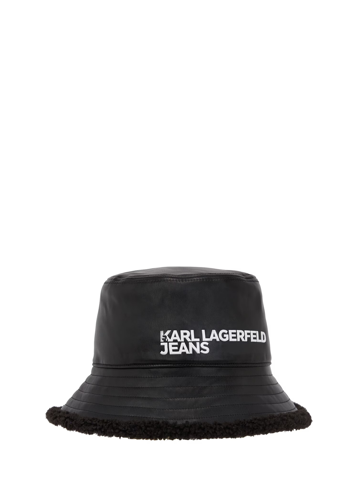 KARL LAGERFELD JEANS Καπέλο μαύρο / λευκό - Pepit.gr