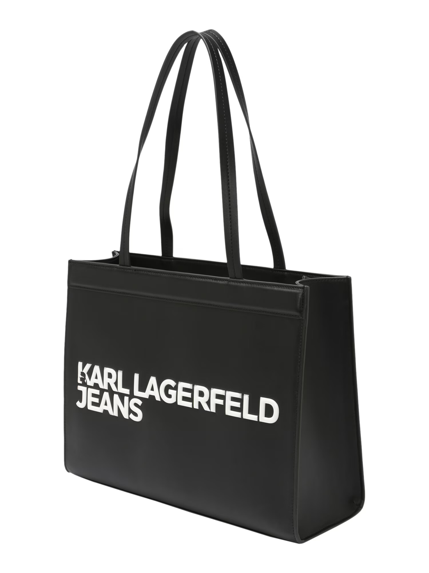 KARL LAGERFELD JEANS Μεγάλη τσάντα μαύρο / λευκό - Pepit.gr