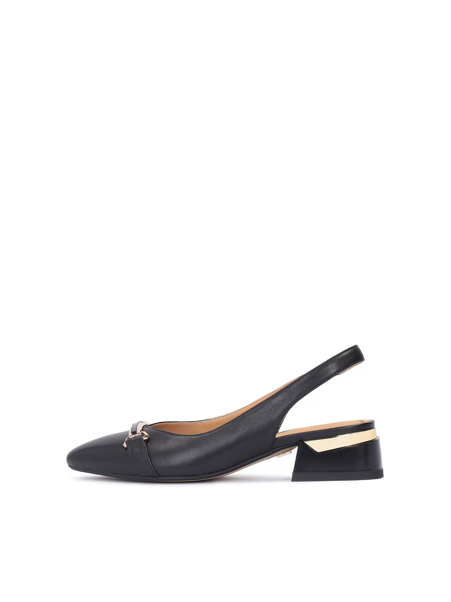 Kazar Γόβες slingback χρυσό / μαύρο / ασημί - Pepit.gr