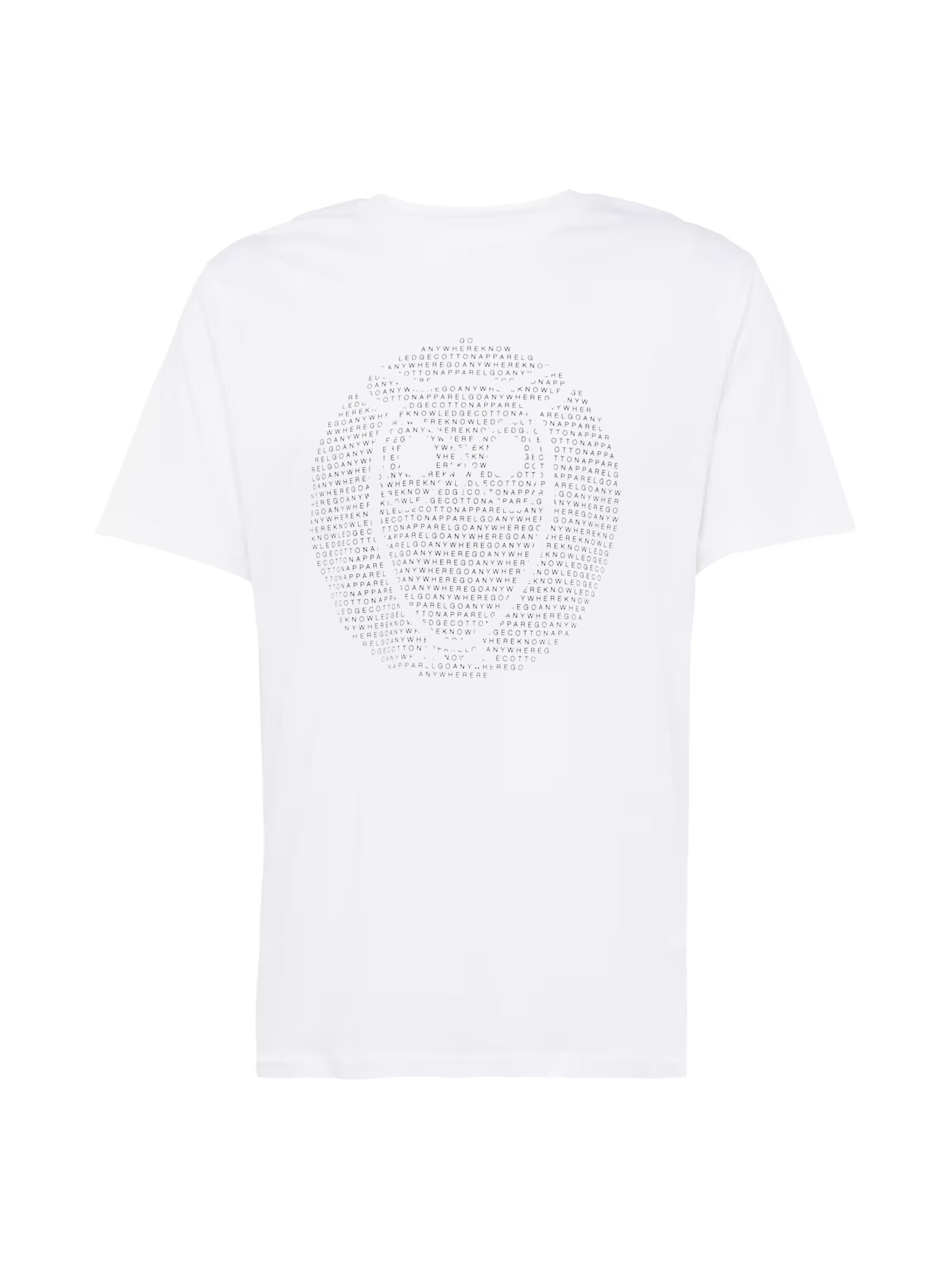 KnowledgeCotton Apparel Μπλουζάκι μαύρο / λευκό - Pepit.gr