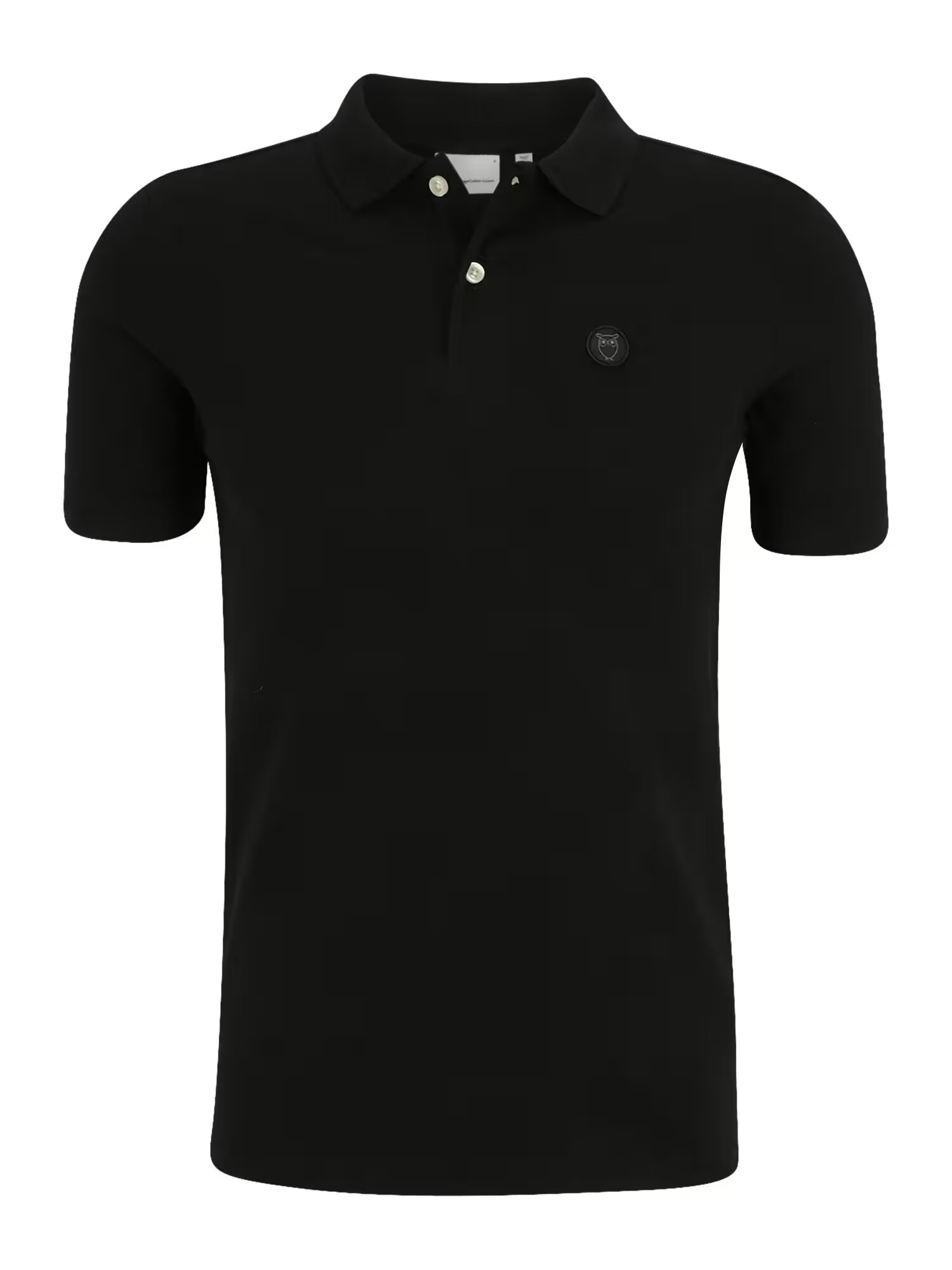 KnowledgeCotton Apparel Μπλουζάκι 'ROWAN' μαύρο - Pepit.gr