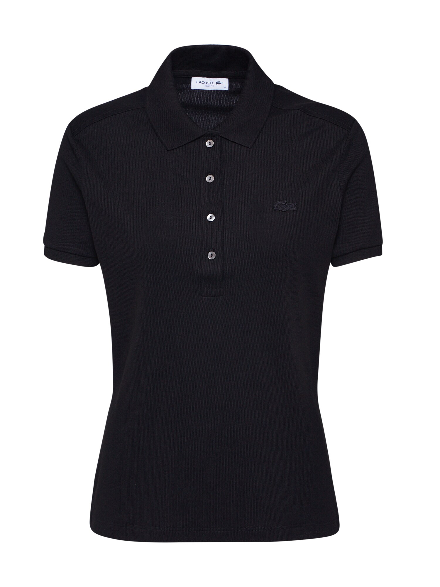 LACOSTE Μπλουζάκι 'Chemise' μαύρο - Pepit.gr