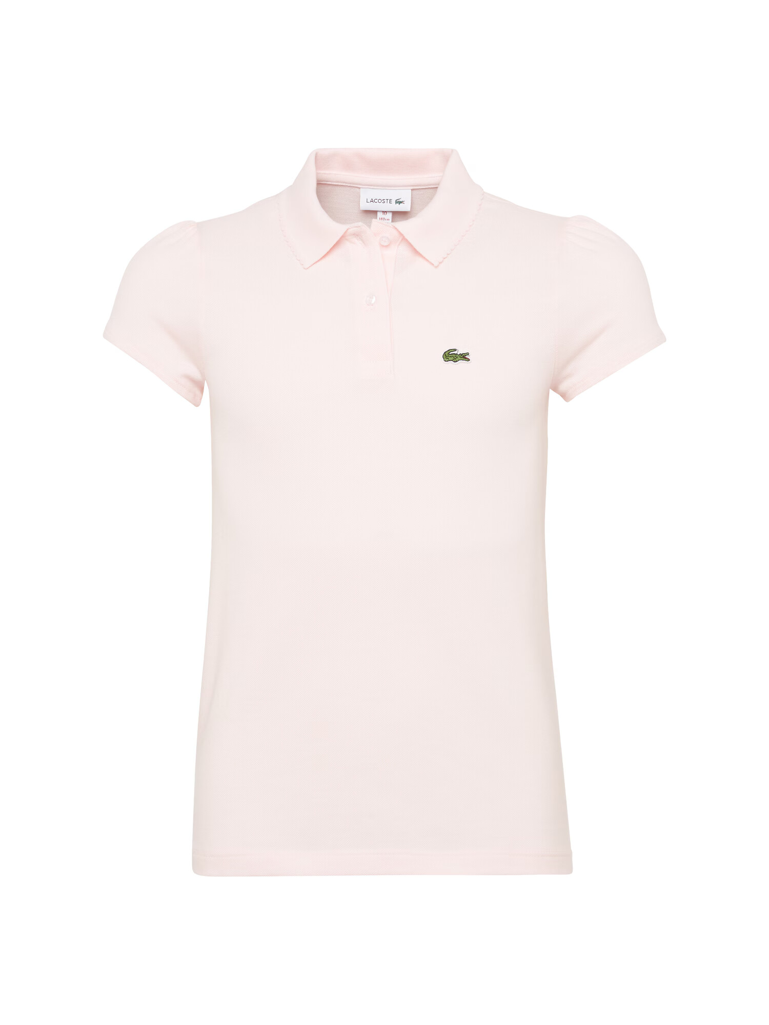 LACOSTE Μπλουζάκι 'GIRL SHORT SLEEVED RIBBED COLLAR' ροζέ - Pepit.gr