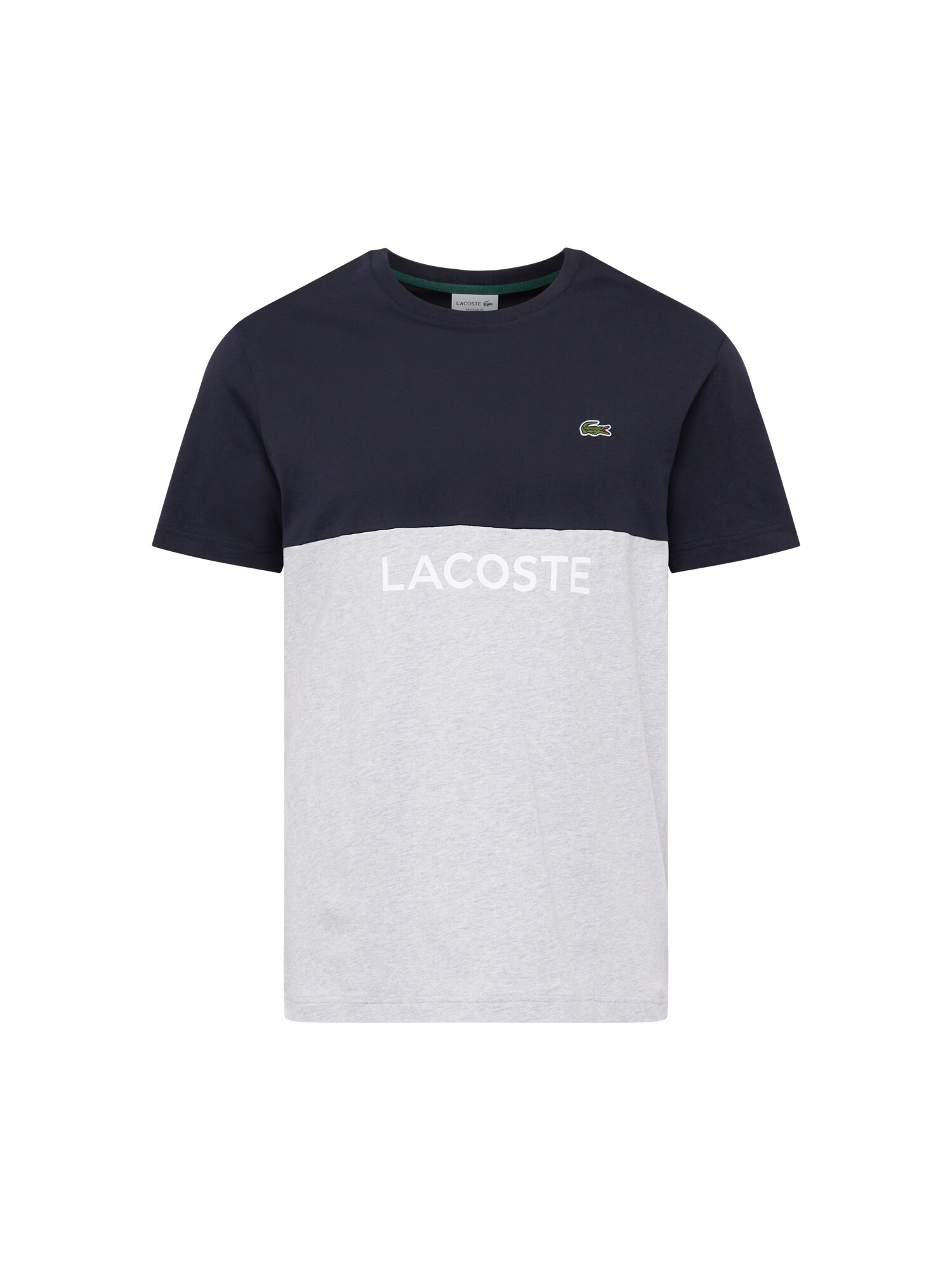 LACOSTE Μπλουζάκι ναυτικό μπλε / ανοικτό γκρι / πράσινο / λευκό - Pepit.gr