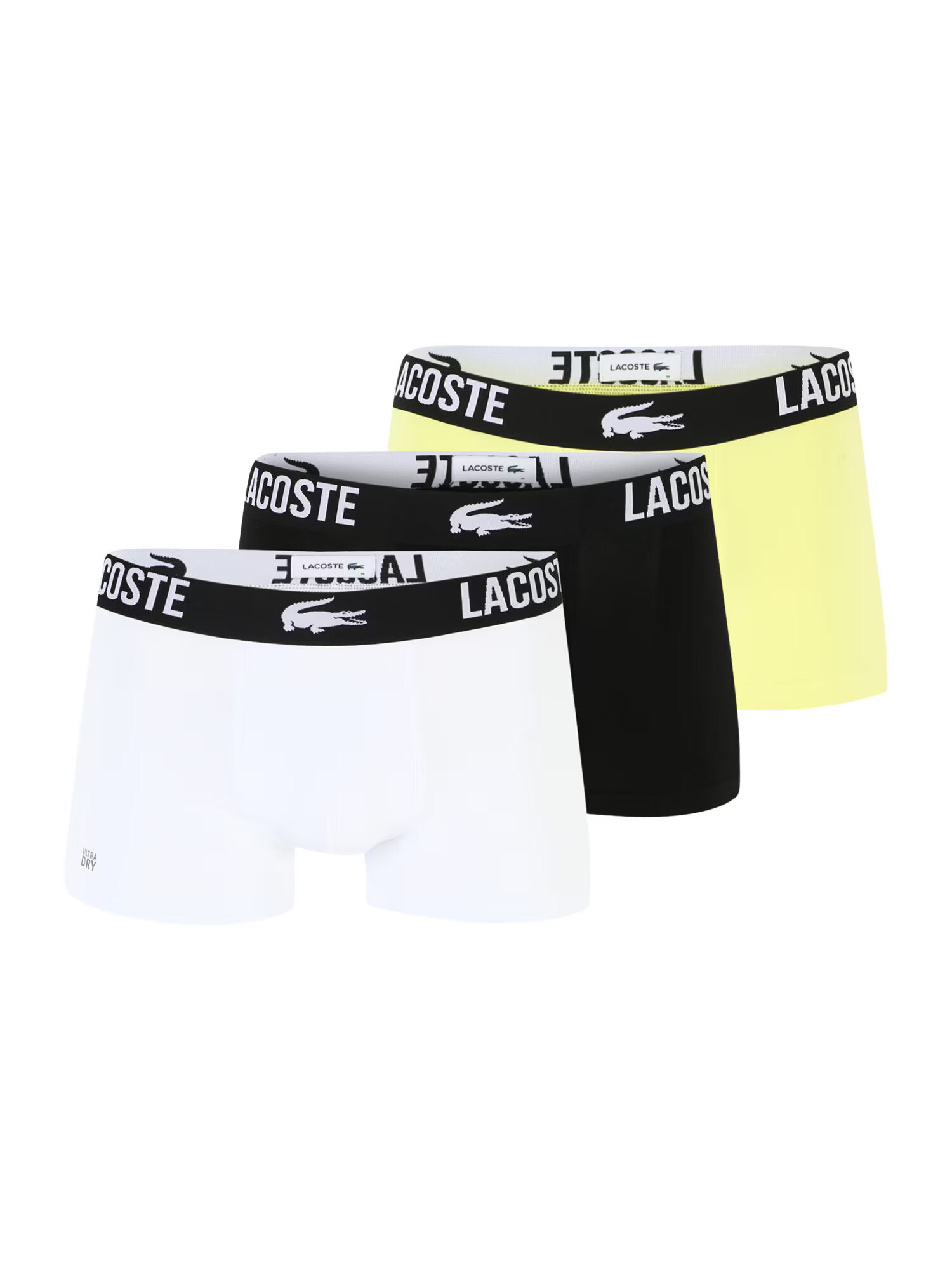 Lacoste Sport Αθλητικό σλιπ κίτρινο νέον / μαύρο / λευκό - Pepit.gr