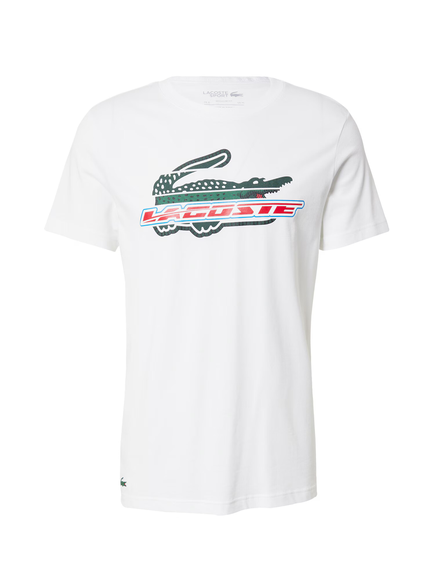 Lacoste Sport Λειτουργικό μπλουζάκι γαλάζιο / σκούρο πράσινο / κόκκινο / λευκό - Pepit.gr