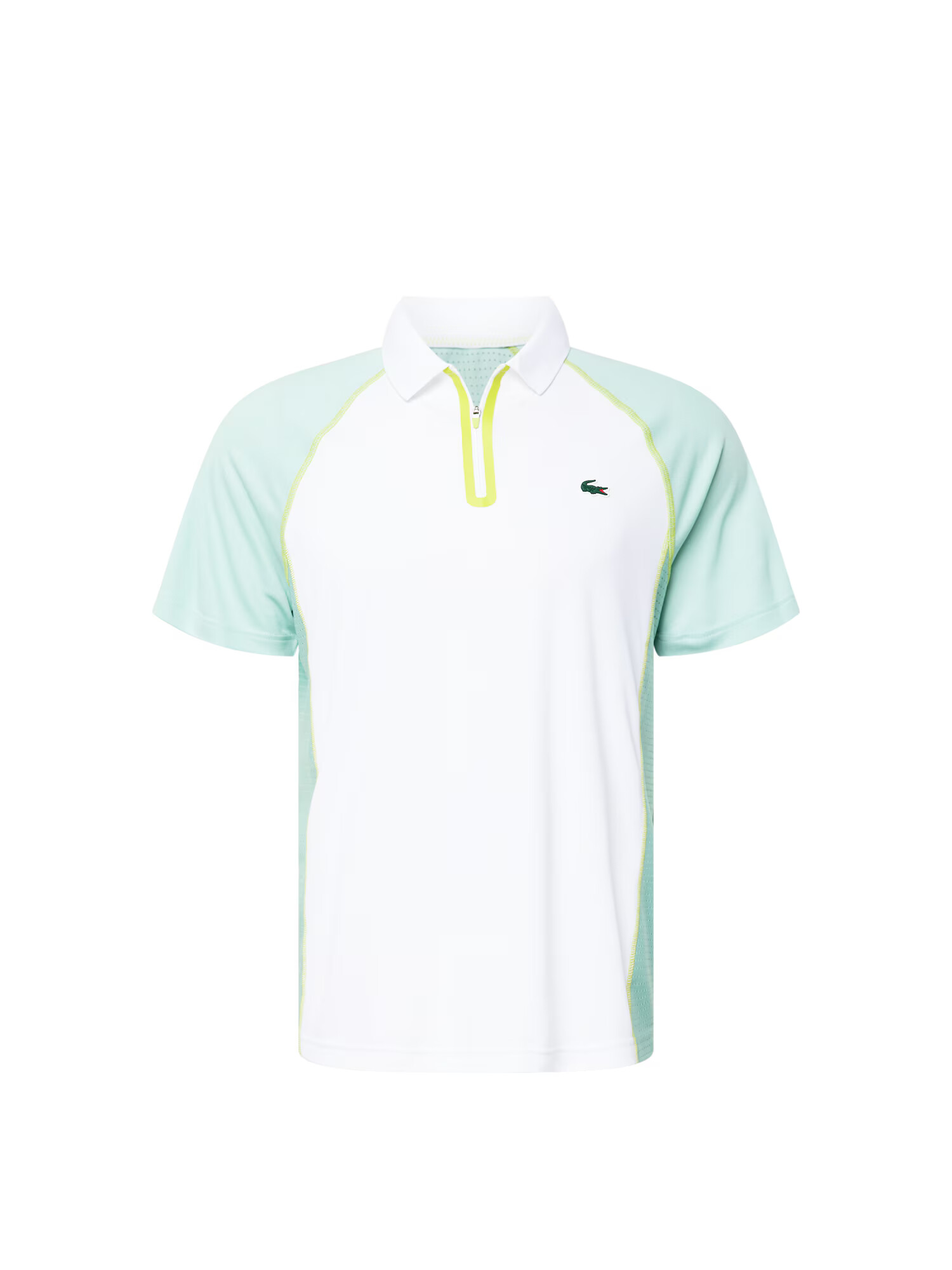 Lacoste Sport Λειτουργικό μπλουζάκι μέντα / λευκό - Pepit.gr