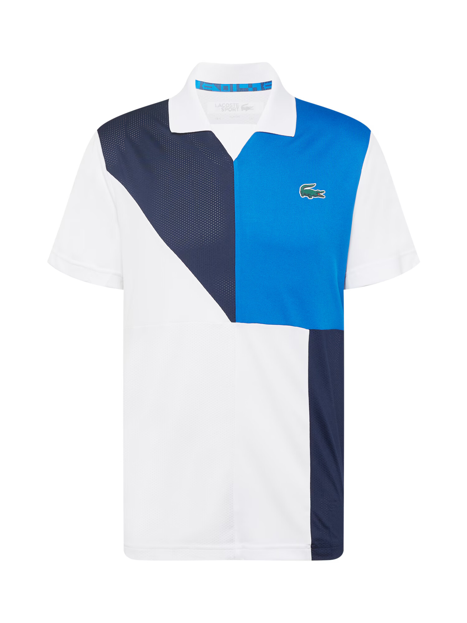 Lacoste Sport Λειτουργικό μπλουζάκι μπλε / μπλε μαρέν / πράσινο γρασιδιού / λευκό - Pepit.gr