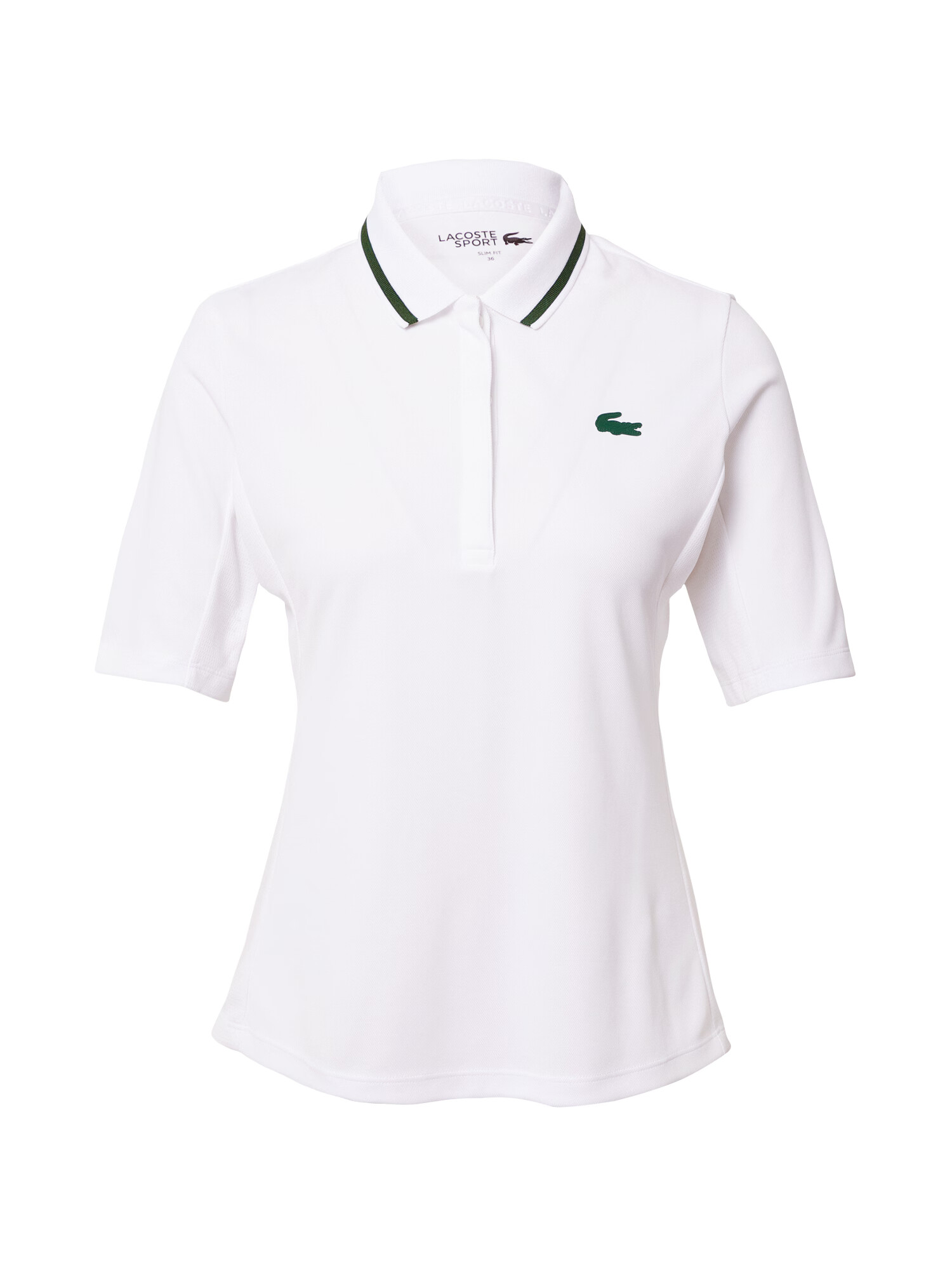 Lacoste Sport Λειτουργικό μπλουζάκι σκούρο πράσινο / λευκό - Pepit.gr