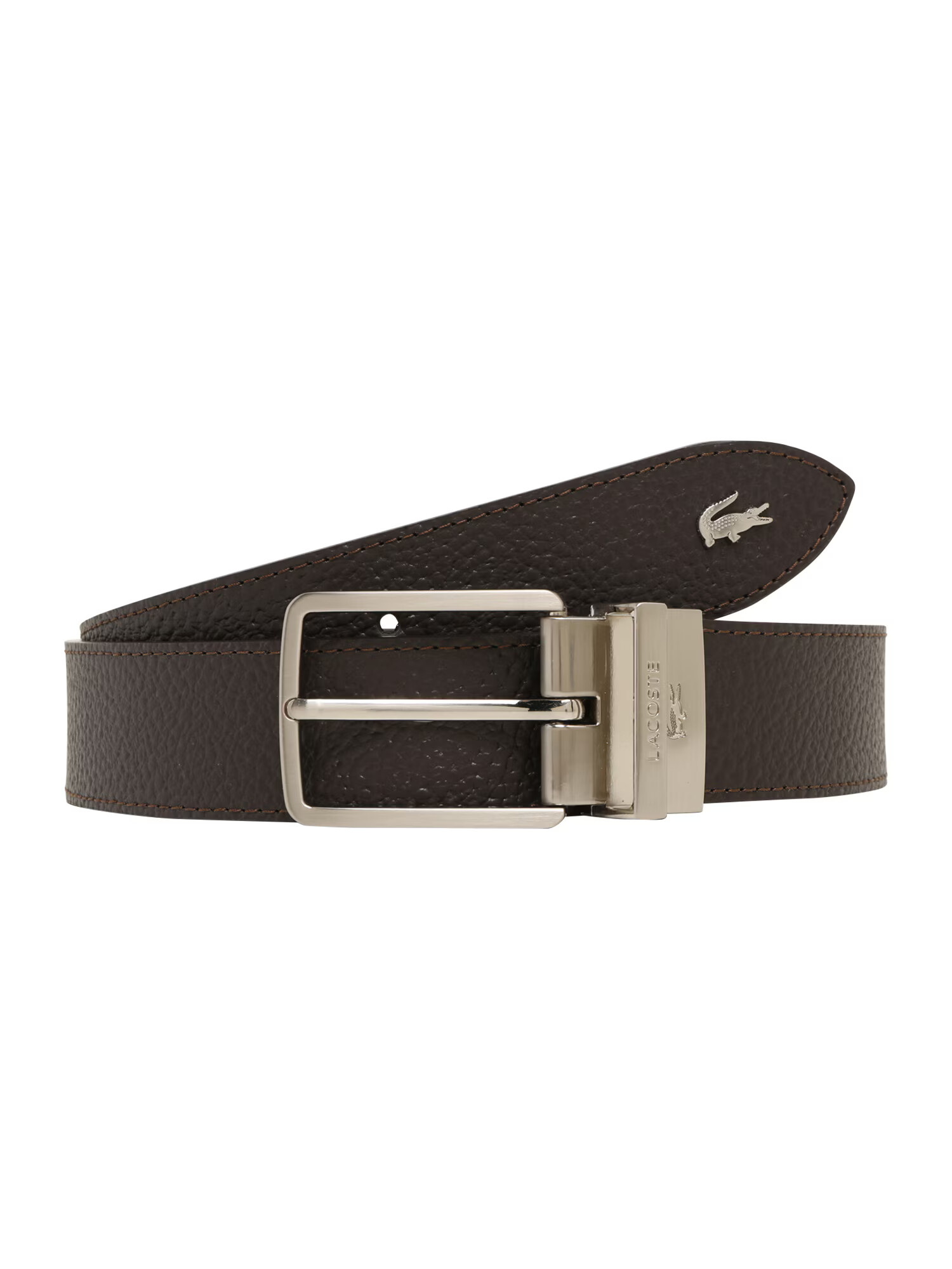 LACOSTE Ζώνη 'Belt' σκούρο καφέ - Pepit.gr