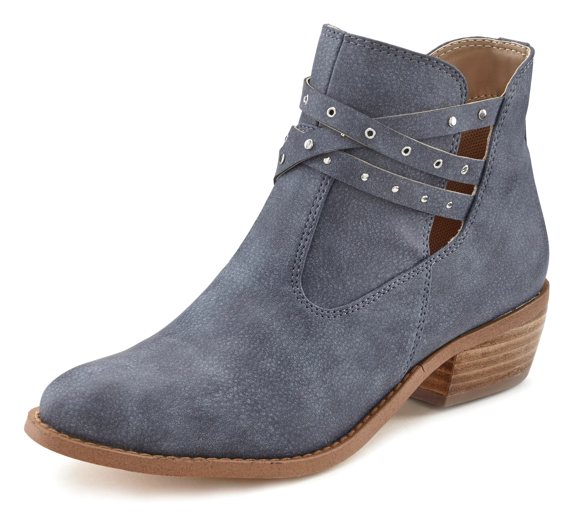 LASCANA Ankle boots ανθρακί - Pepit.gr