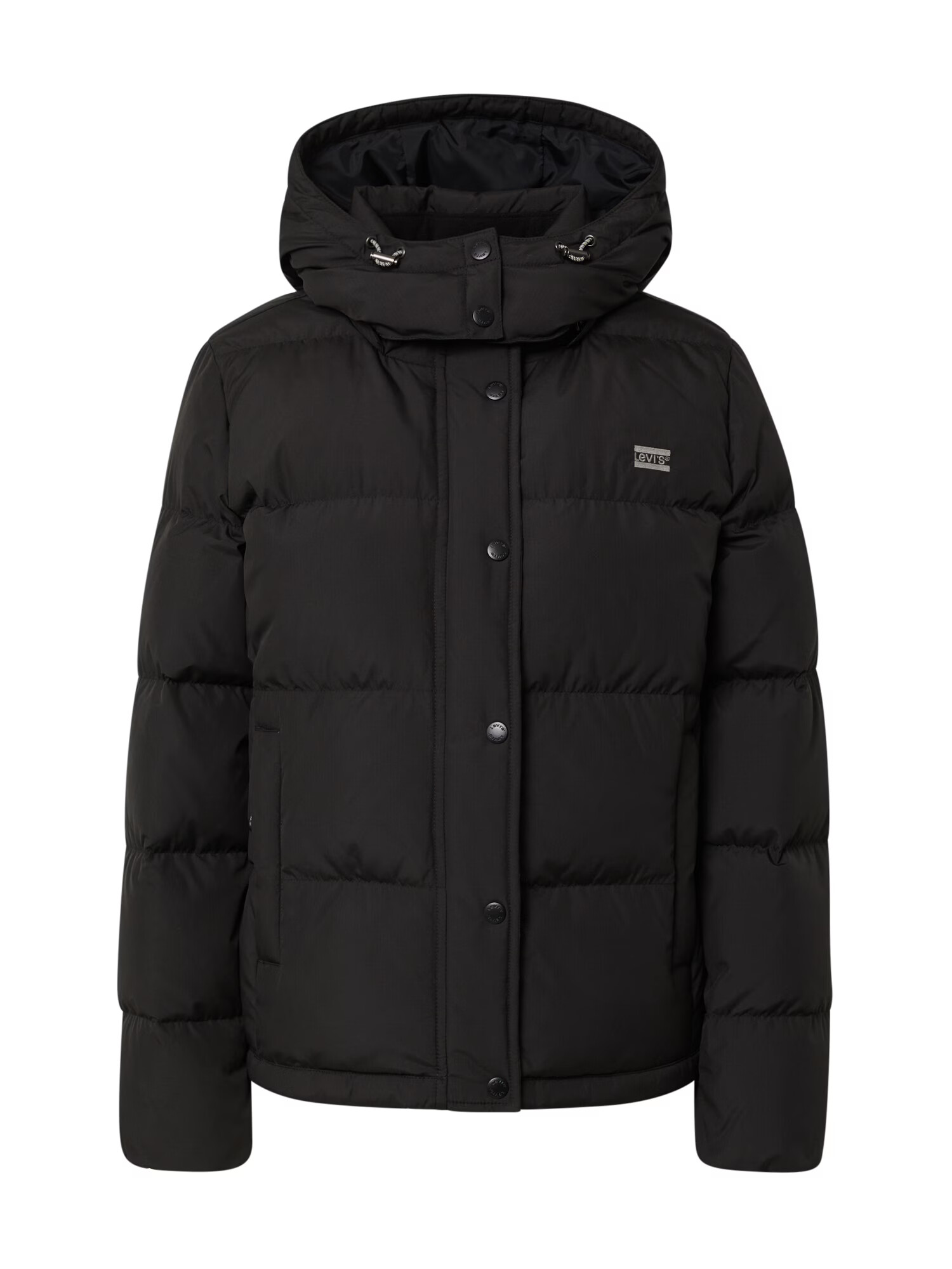 LEVI'S Χειμερινό μπουφάν 'QUINN SHORT DOWN PUFFER BLACKS' γκρι / μαύρο - Pepit.gr