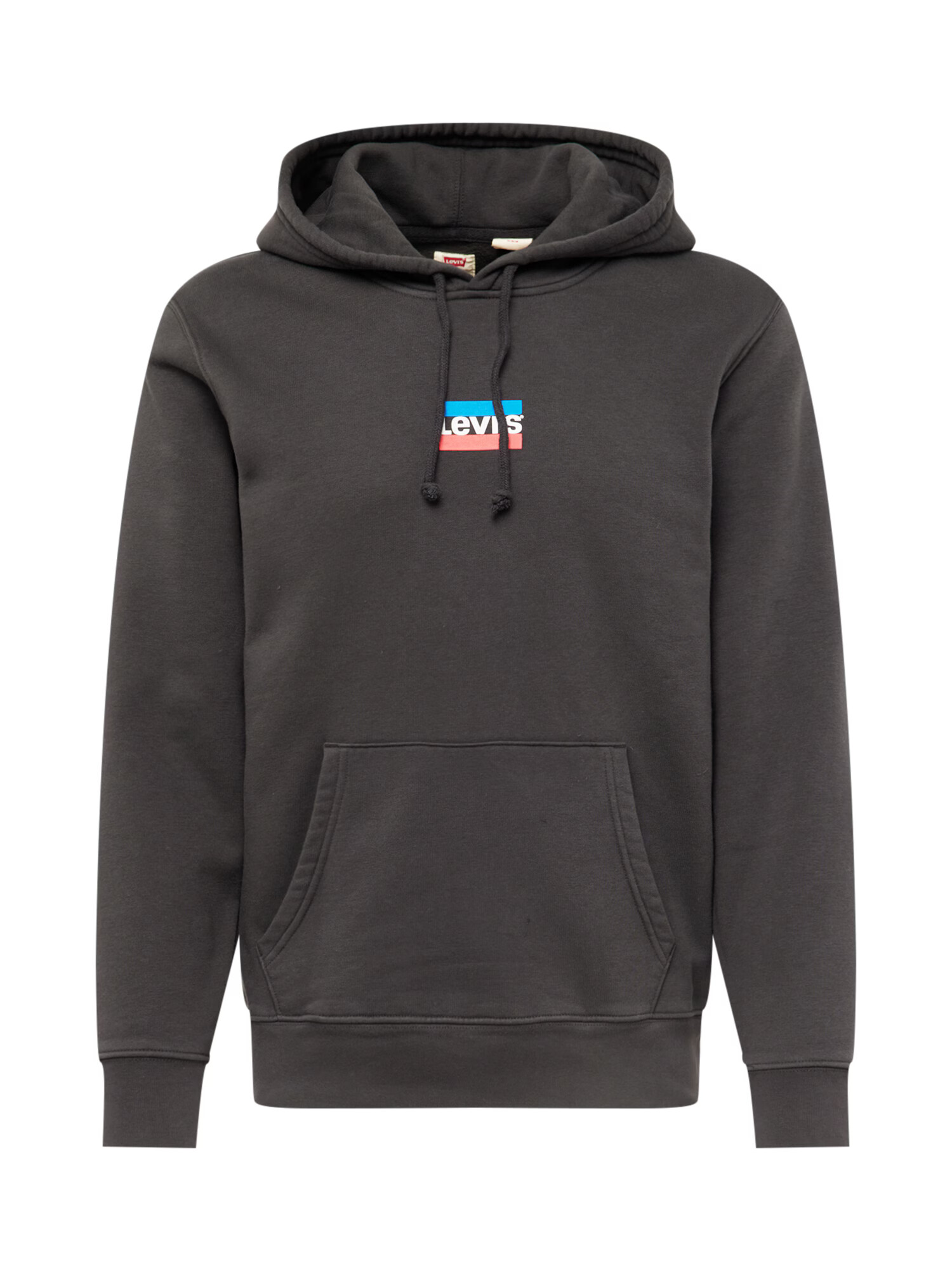 LEVI'S Μπλούζα φούτερ 'STANDARD GRAPHIC HOODIE MULTI-COLOR' αζούρ / ανοικτό κόκκινο / μαύρο / λευκό - Pepit.gr