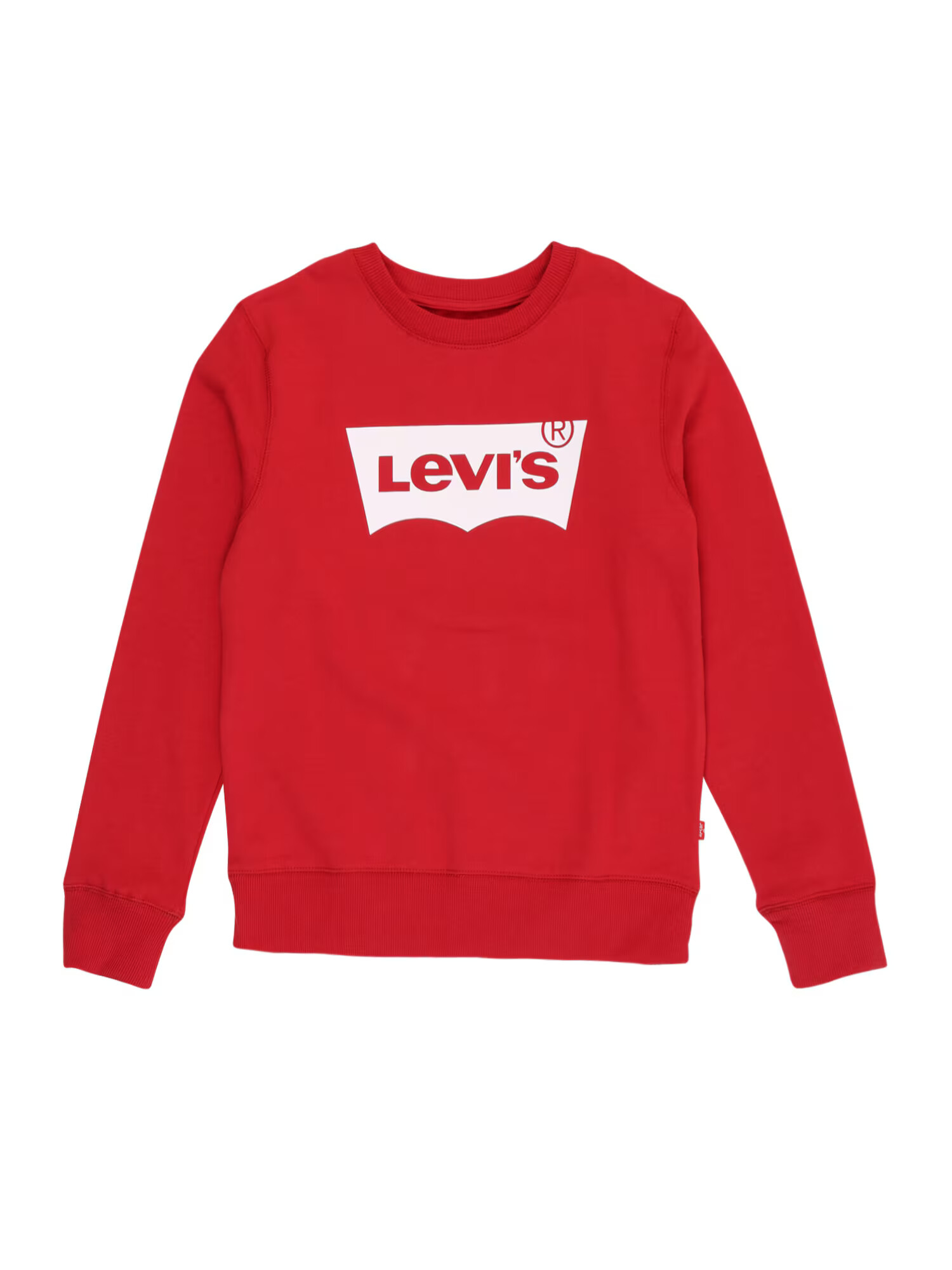 LEVI'S Μπλούζα φούτερ 'Batwing Crewneck' κόκκινο / λευκό - Pepit.gr