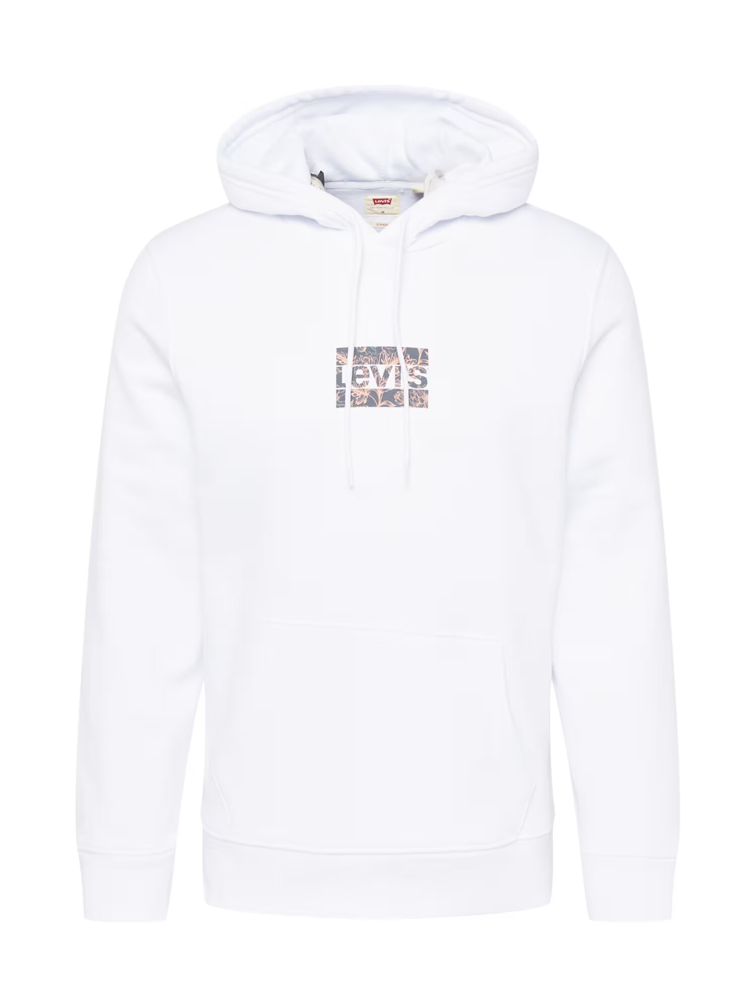 LEVI'S Μπλούζα φούτερ 'LSE_T3 GRAPHIC HOODIE NEUTRALS' γκρι / βερικοκί / λευκό - Pepit.gr