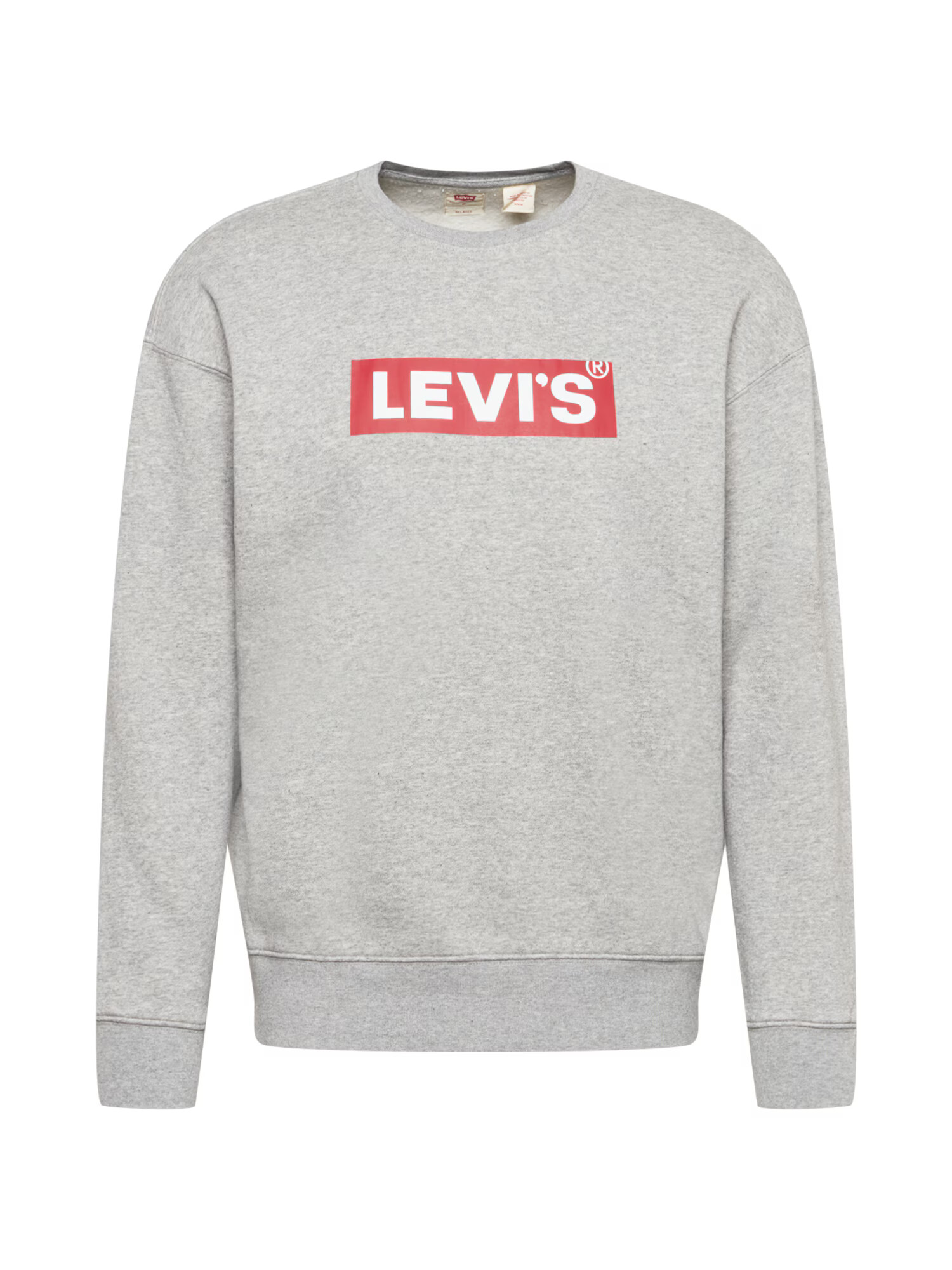 LEVI'S ® Μπλούζα φούτερ 'T3 RELAXED GRAPHIC CREW MULTI-COLOR' γκρι μελανζέ / γρεναδίνη / λευκό - Pepit.gr