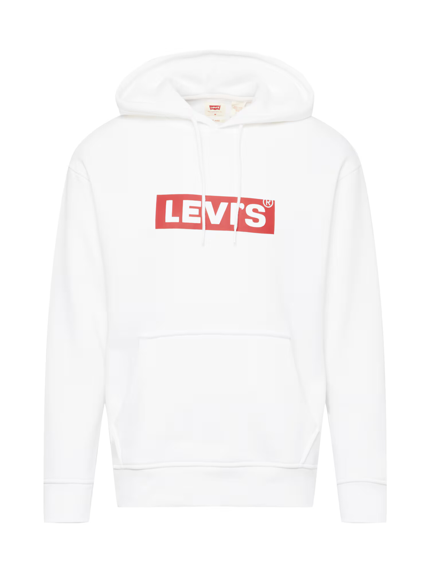 LEVI'S ® Μπλούζα φούτερ 'T3 RELAXD GRAPHIC HOODIE NEUTRALS' κόκκινο / λευκό - Pepit.gr