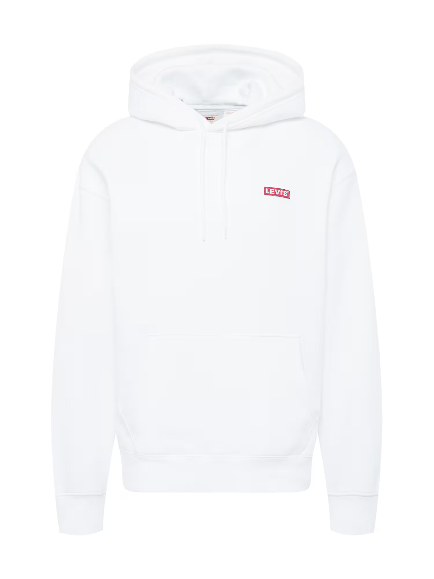 LEVI'S Μπλούζα φούτερ 'RELAXED BABY TAB HOODIE NEUTRALS' κόκκινο / λευκό - Pepit.gr