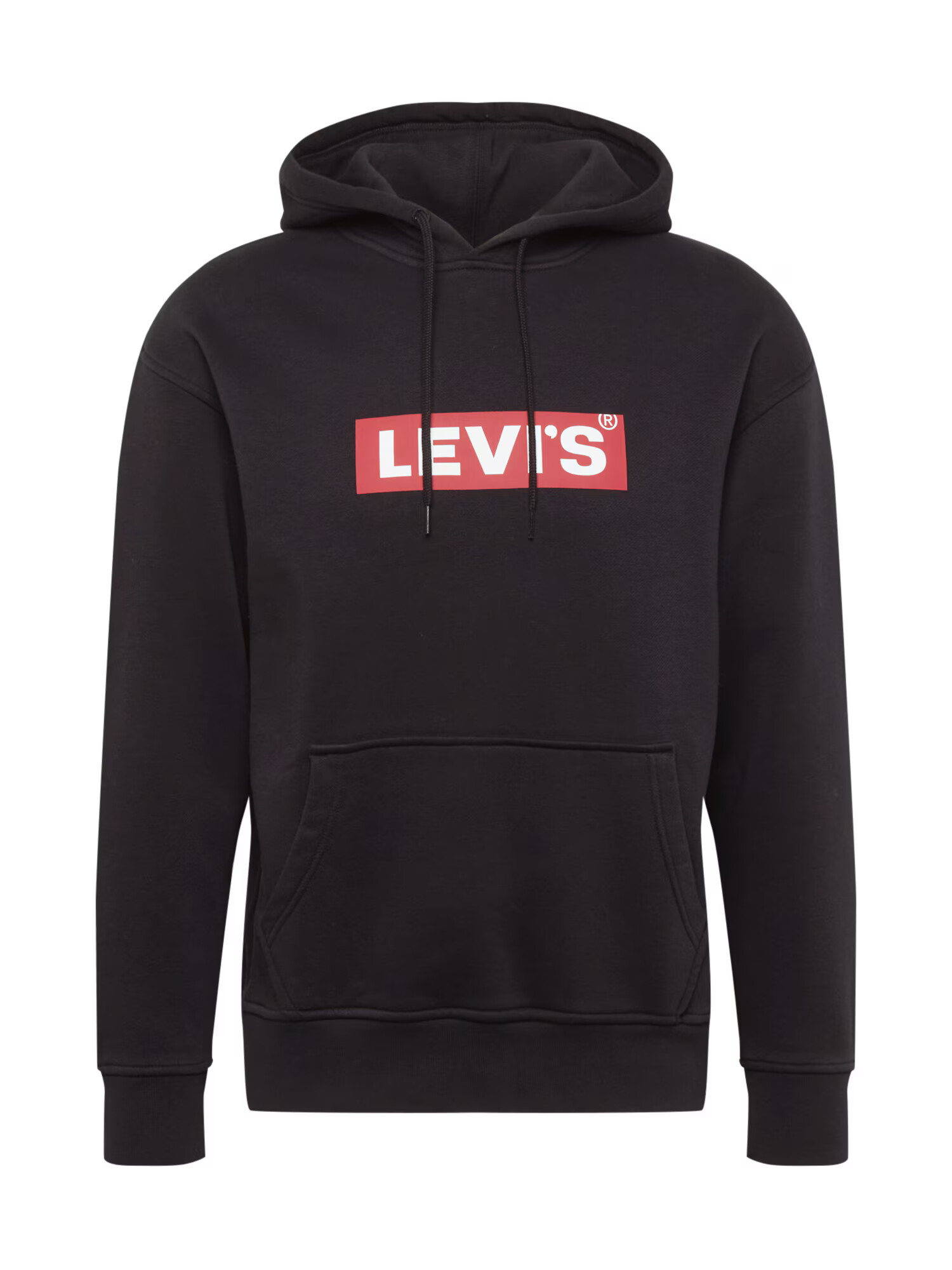 LEVI'S ® Μπλούζα φούτερ 'T3 RELAXD GRAPHIC HOODIE BLACKS' κόκκινο / μαύρο / λευκό - Pepit.gr